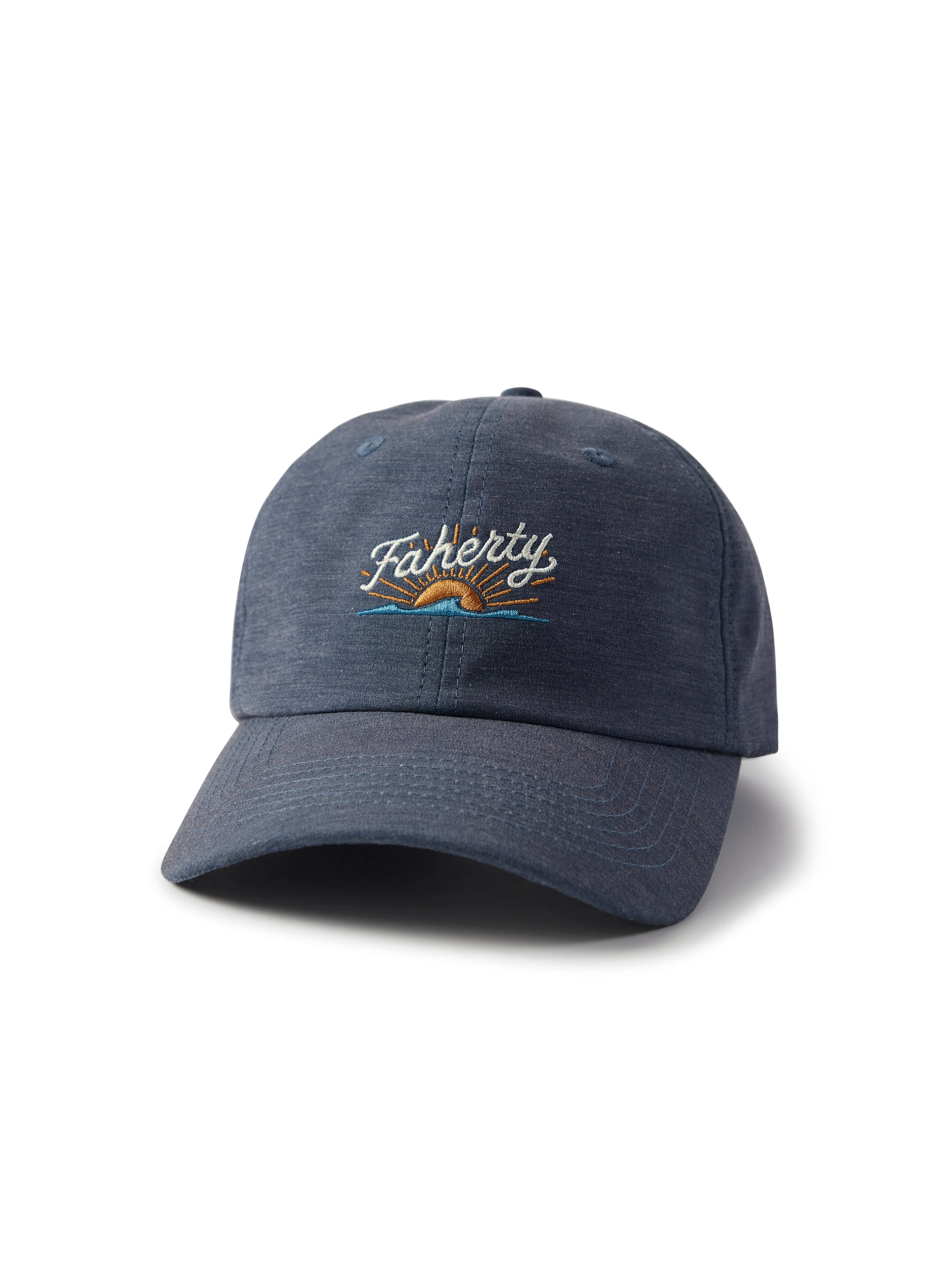 All Day Baseball Hat - Dark Brighton Navy sold by Faherty