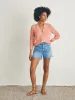 Miramar Linen Cardigan - Rosette sold by Faherty