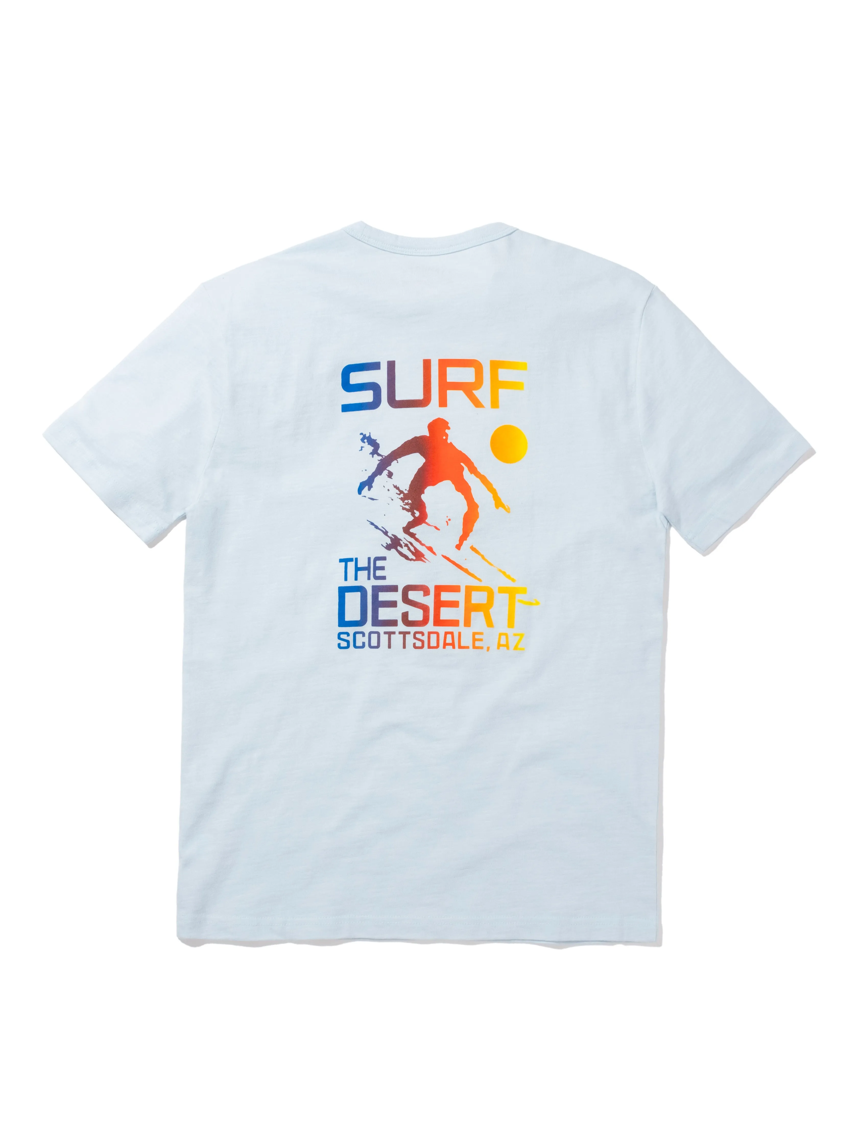 Scottsdale Short-Sleeve Crew T-Shirt - Blue Oasis sold by Faherty product image thumbnail 2