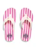 Faherty X REEF Women's OG Stripe Flip Flop - Fuchsia sold by Faherty
