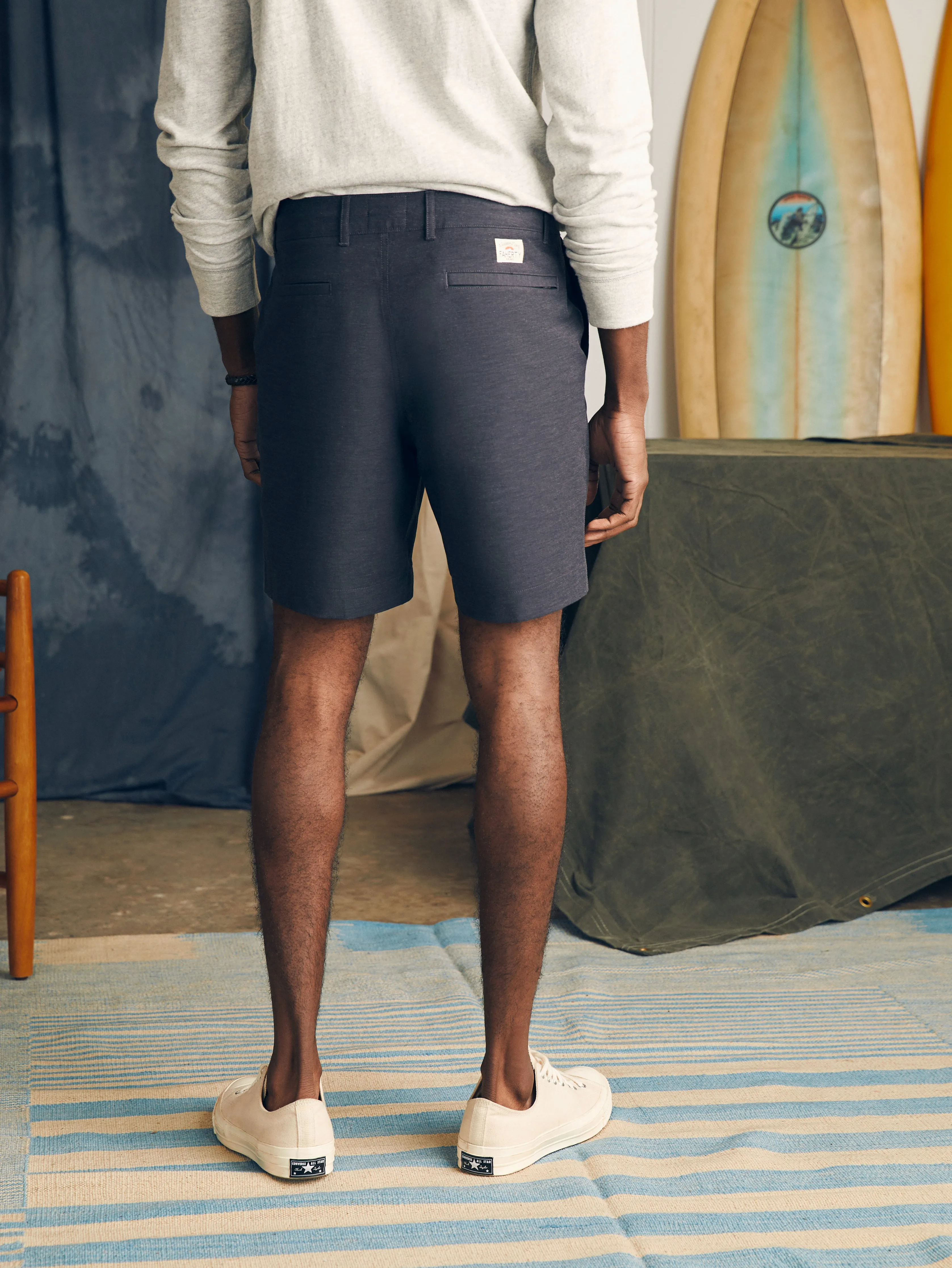 All Day™ Short 1.0 (7" Inseam) - Charcoal sold by Faherty product image thumbnail 5