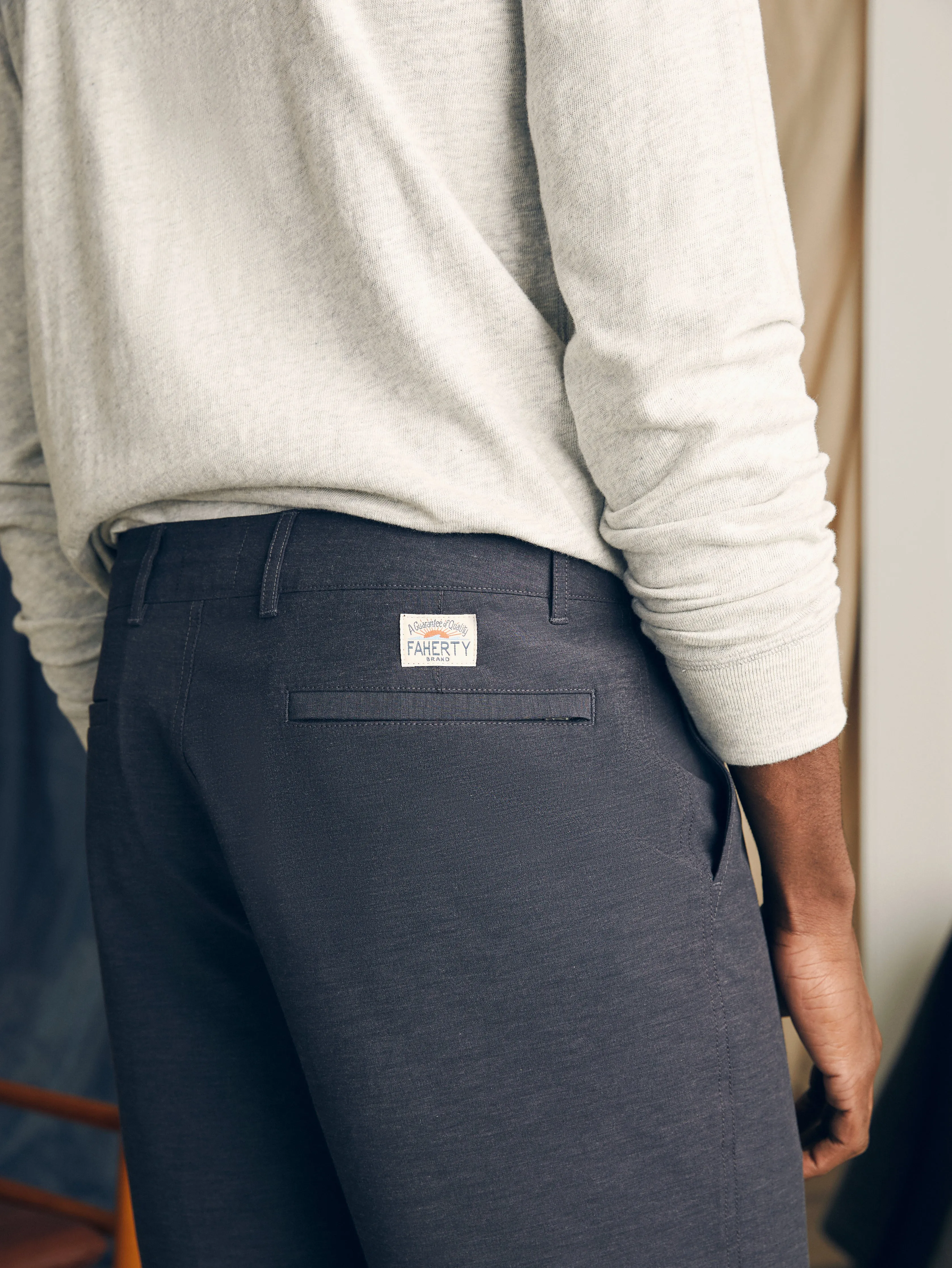 All Day™ Short 1.0 (7" Inseam) - Charcoal sold by Faherty product image thumbnail 4