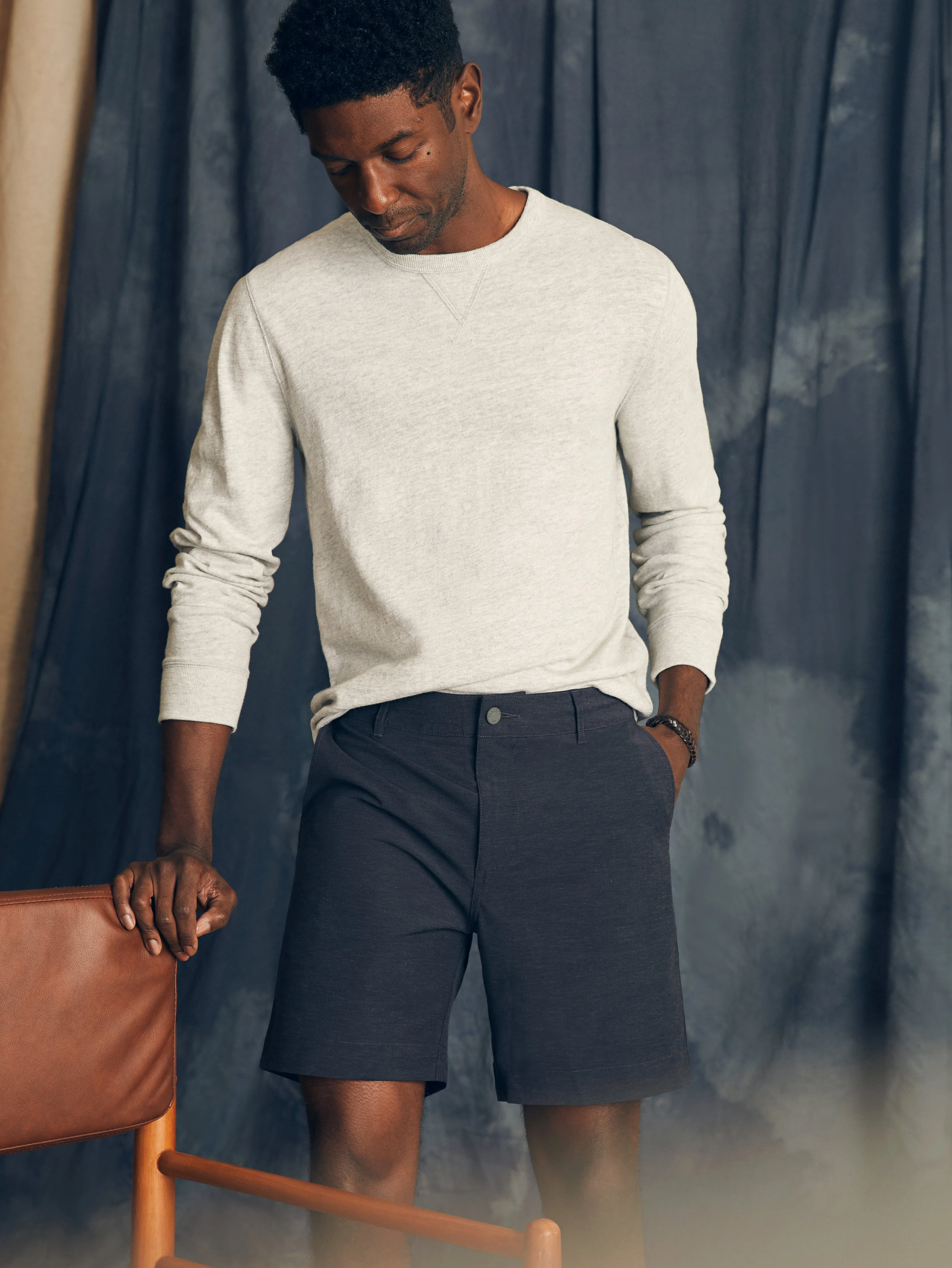 All Day™ Short 1.0 (7" Inseam) - Charcoal sold by Faherty product image thumbnail 2