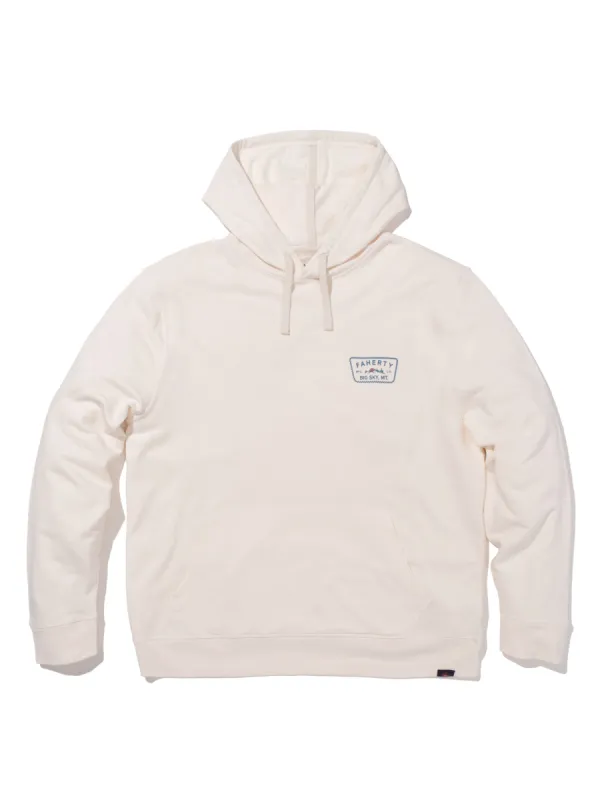 Big Sky Popover Hoodie - Solar White sold by Faherty