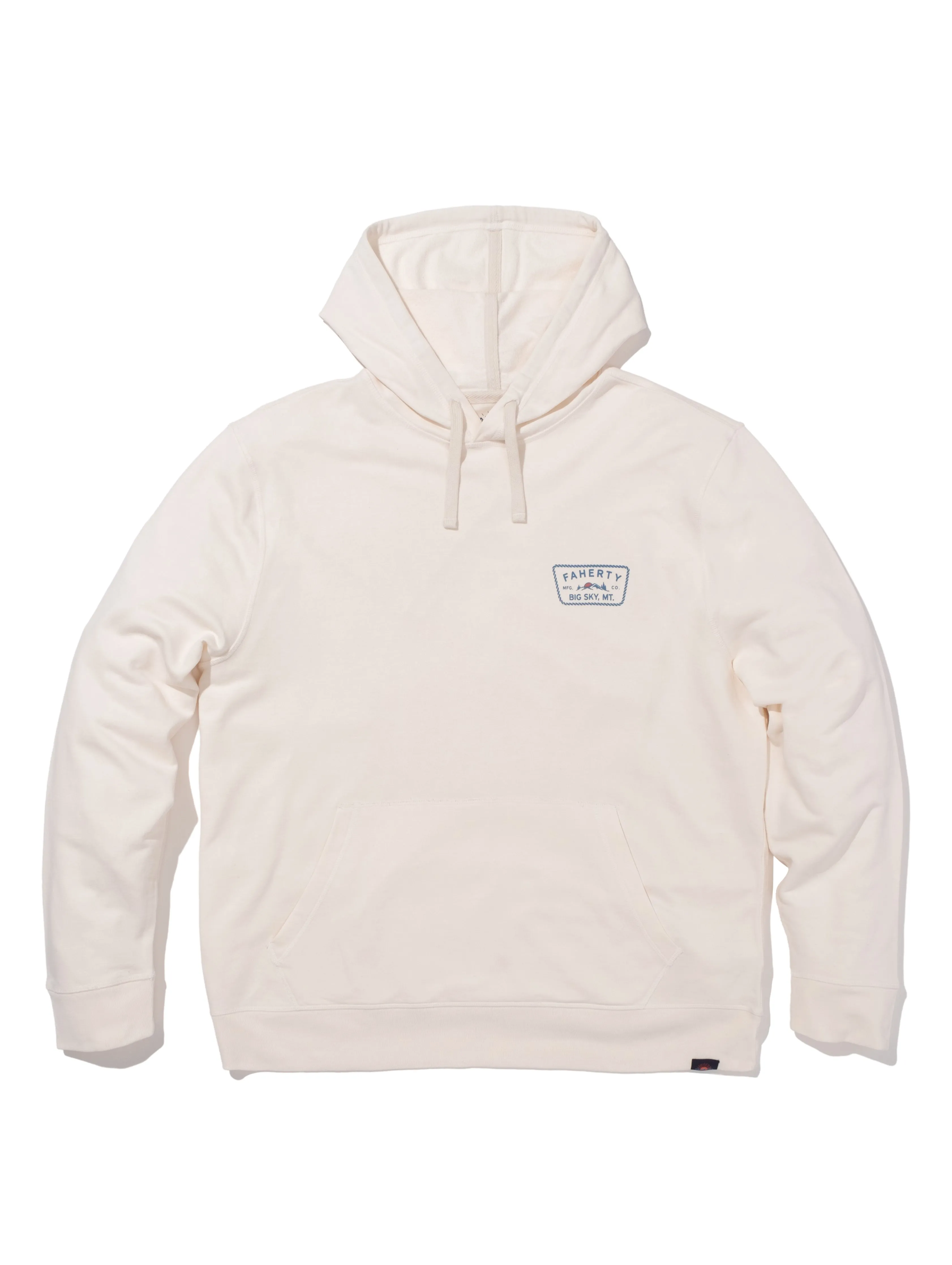 Big Sky Popover Hoodie - Solar White sold by Faherty