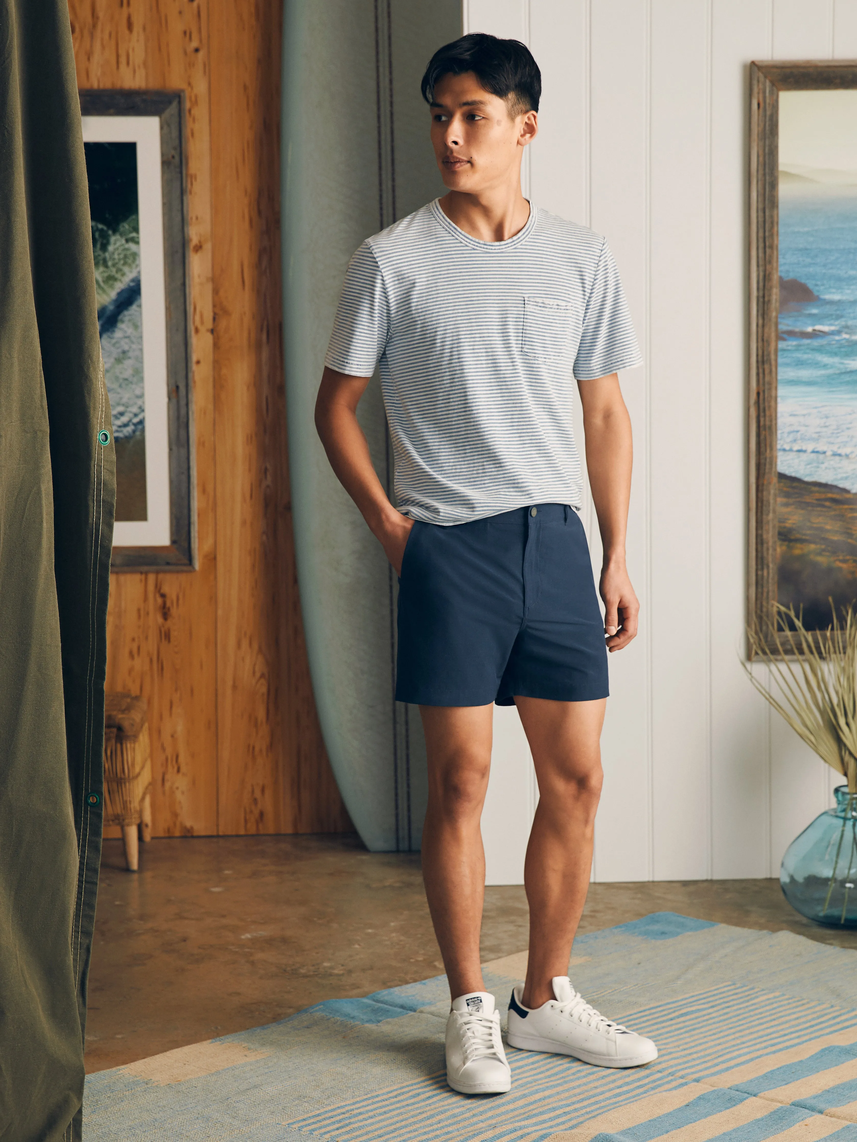 All Day™ Short 1.0 (5") - Dark Blue Nights sold by Faherty product image thumbnail 2
