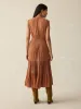 Woodstock Midi Dress - Chestnut Blossom sold by Faherty
