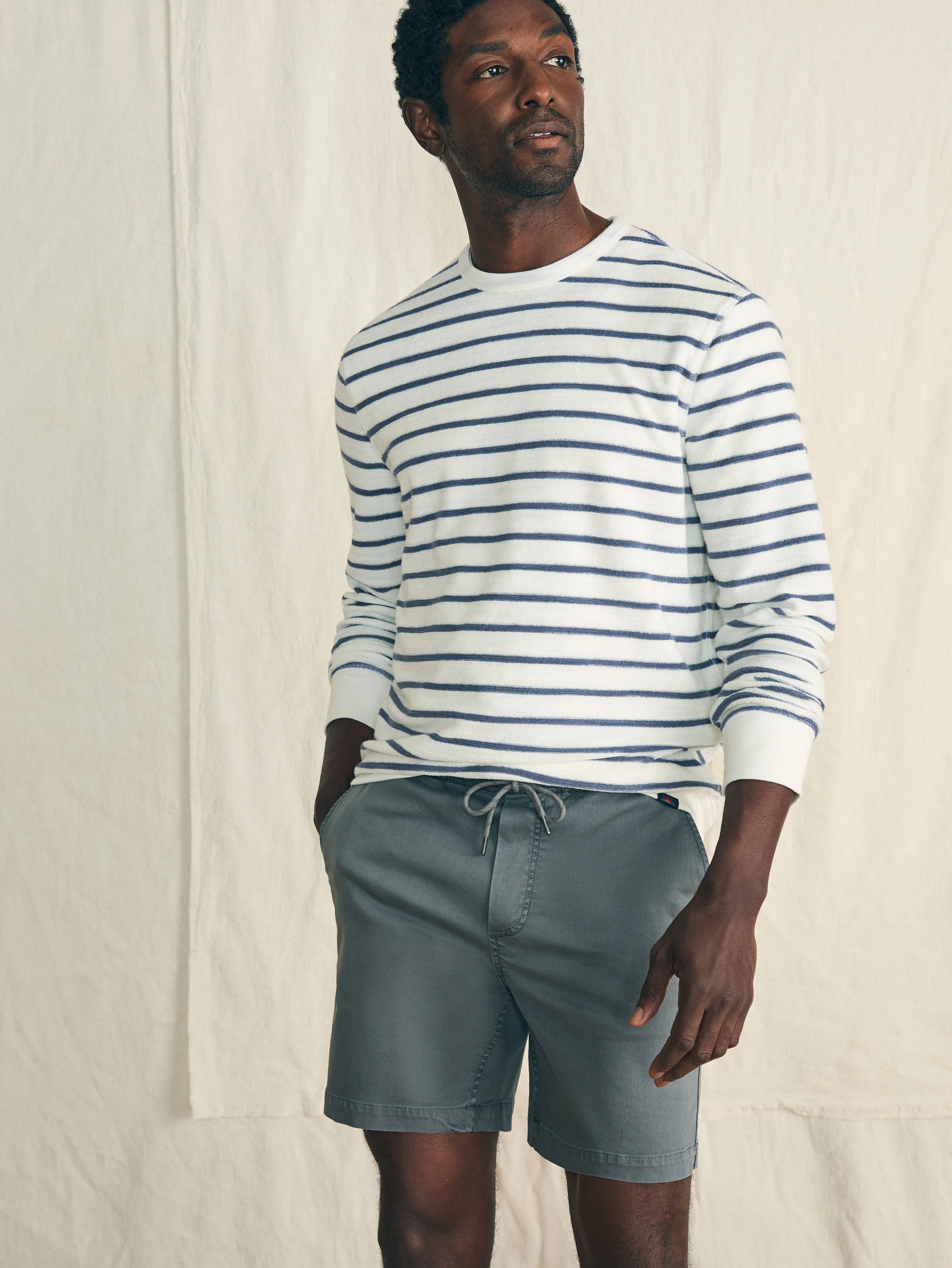 Essential Drawstring Short (6.5" Inseam) - Ember sold by Faherty product image thumbnail 4