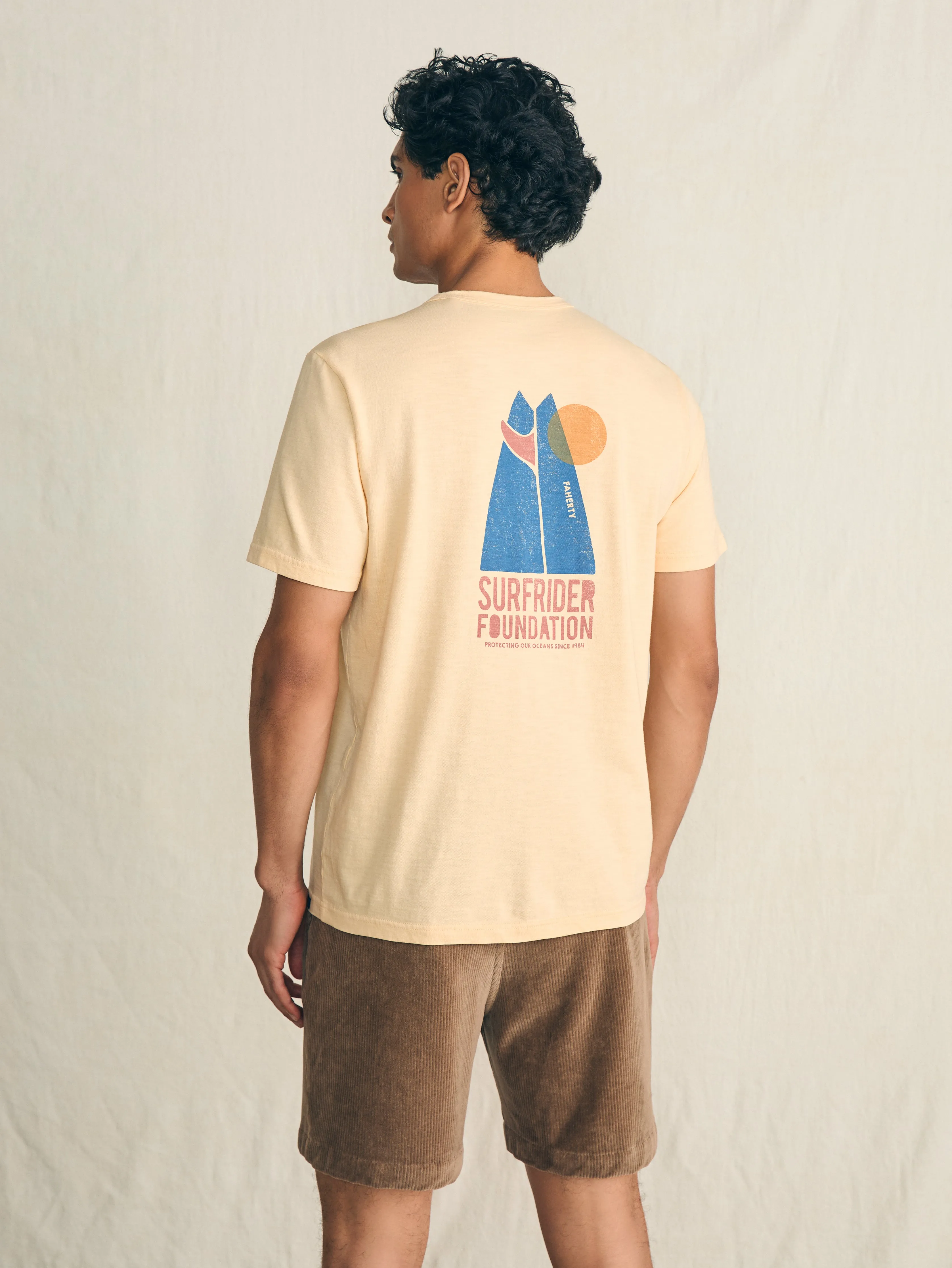 Short-Sleeve Surfrider Sunwashed Pocket Tee - Sunny Days sold by Faherty product image thumbnail 5
