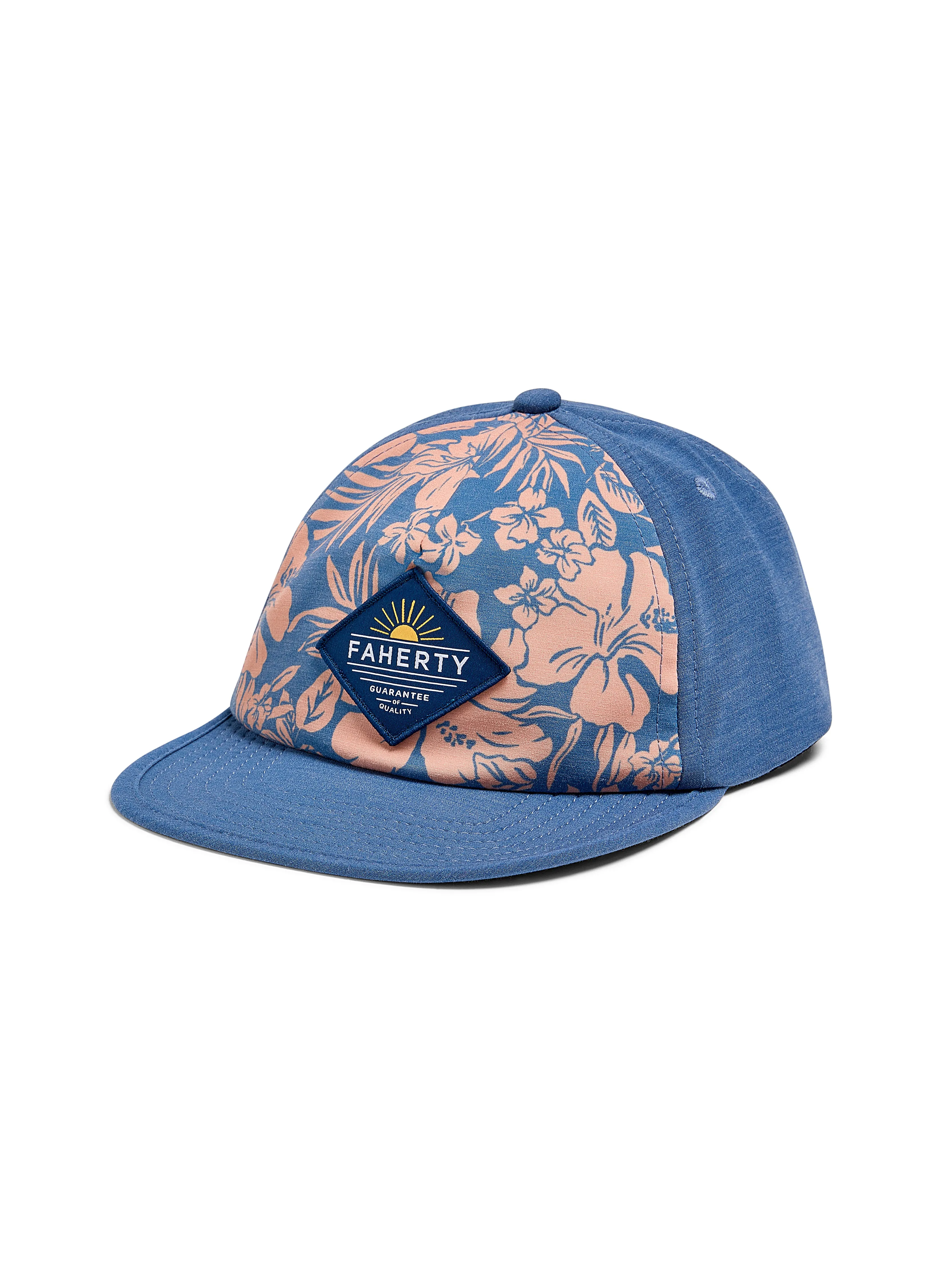 All Day Hat - Coral Floral Clay Horizon sold by Faherty
