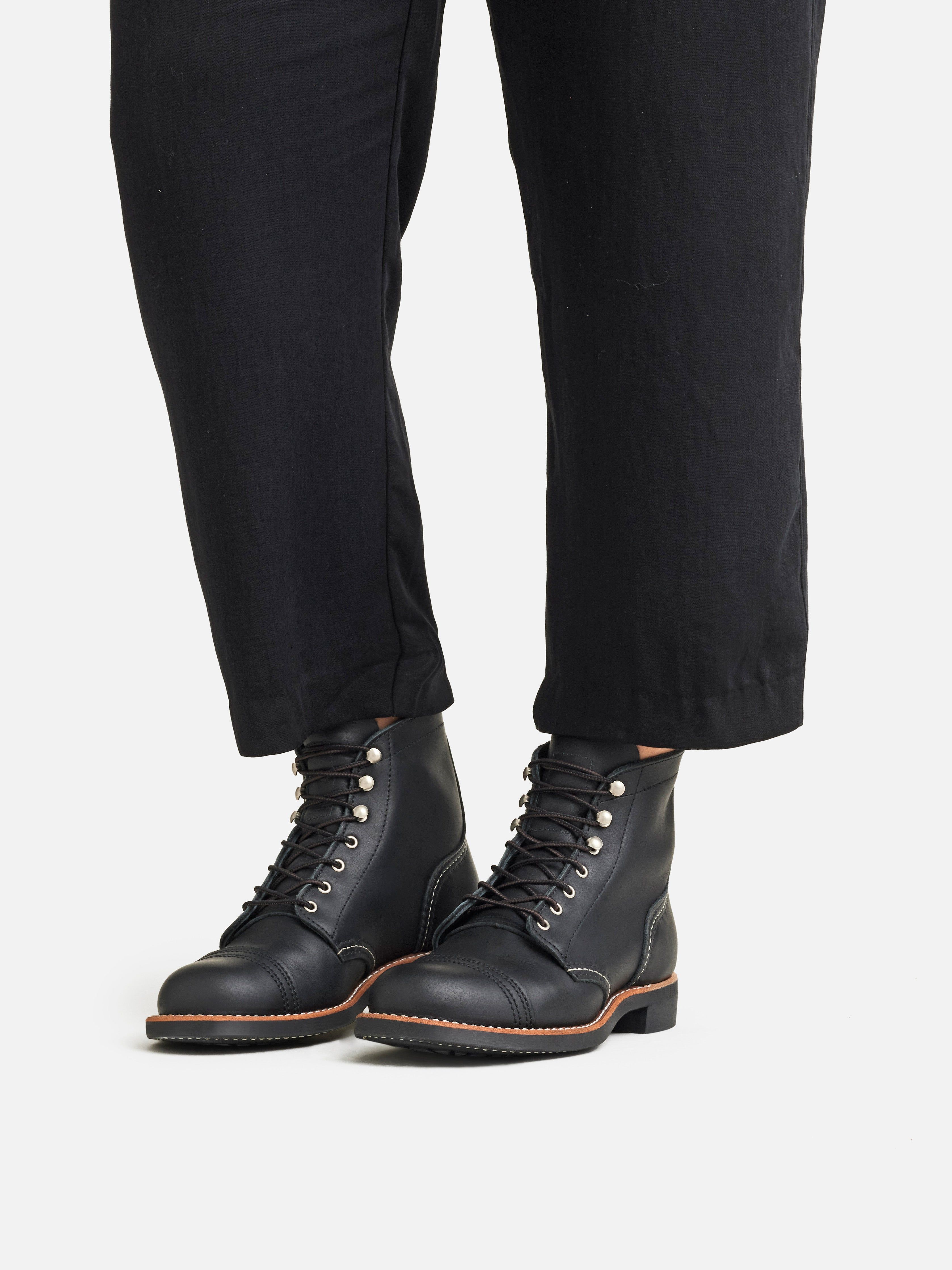 Red Wing Women's Iron Ranger - Black Harness Leather sold by Faherty