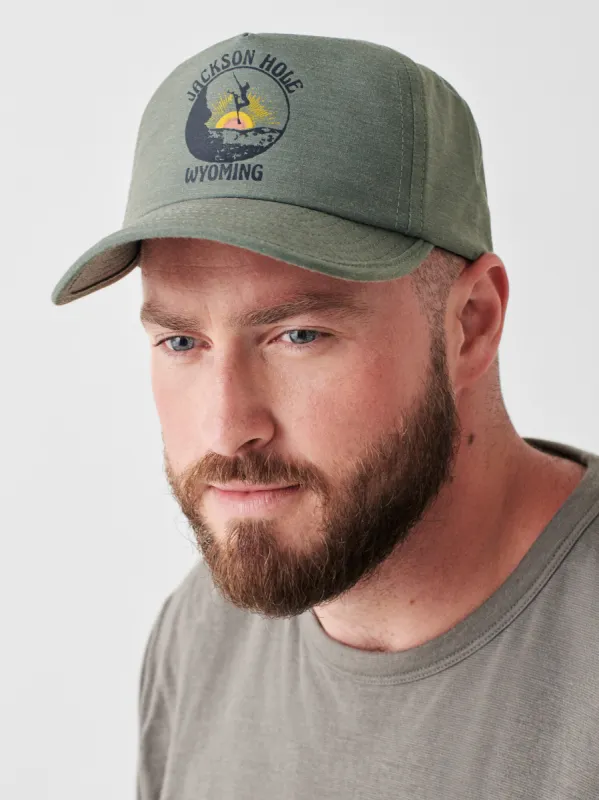 Jackson Hole Skier All Day Hat - Mountain Green sold by Faherty