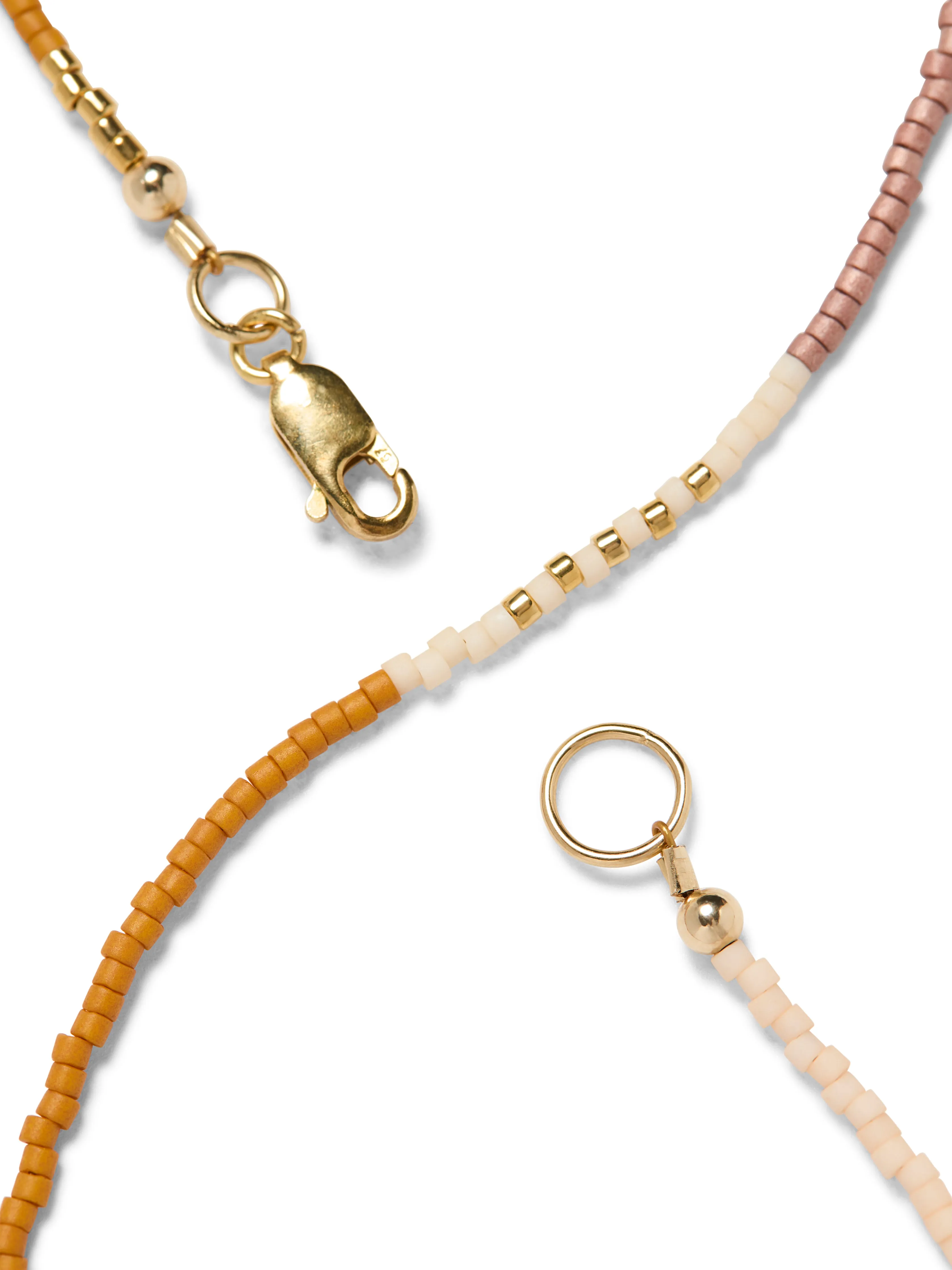 Faherty X Beyond The Sea Short Seed Bead Necklace - Coral Multi sold by Faherty product image thumbnail 2