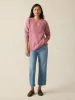 Driftwood Donegal Sweater - Berry Shake sold by Faherty