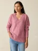 Driftwood Donegal Sweater - Berry Shake sold by Faherty