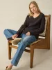 Driftwood Donegal Sweater - Blackberry sold by Faherty