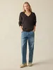 Driftwood Donegal Sweater - Blackberry sold by Faherty