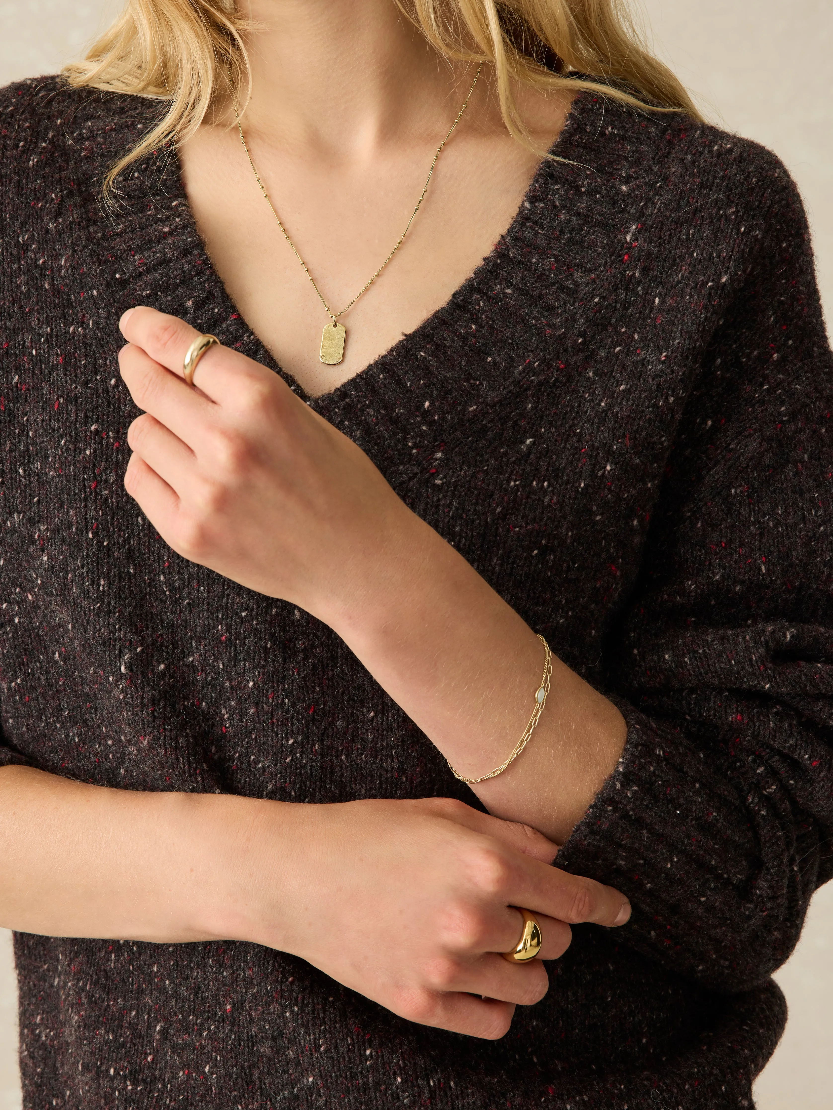 Driftwood Donegal Sweater - Blackberry sold by Faherty product image thumbnail 2