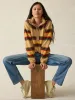 Fireside Fleece Popover - Bonfire Stripe sold by Faherty
