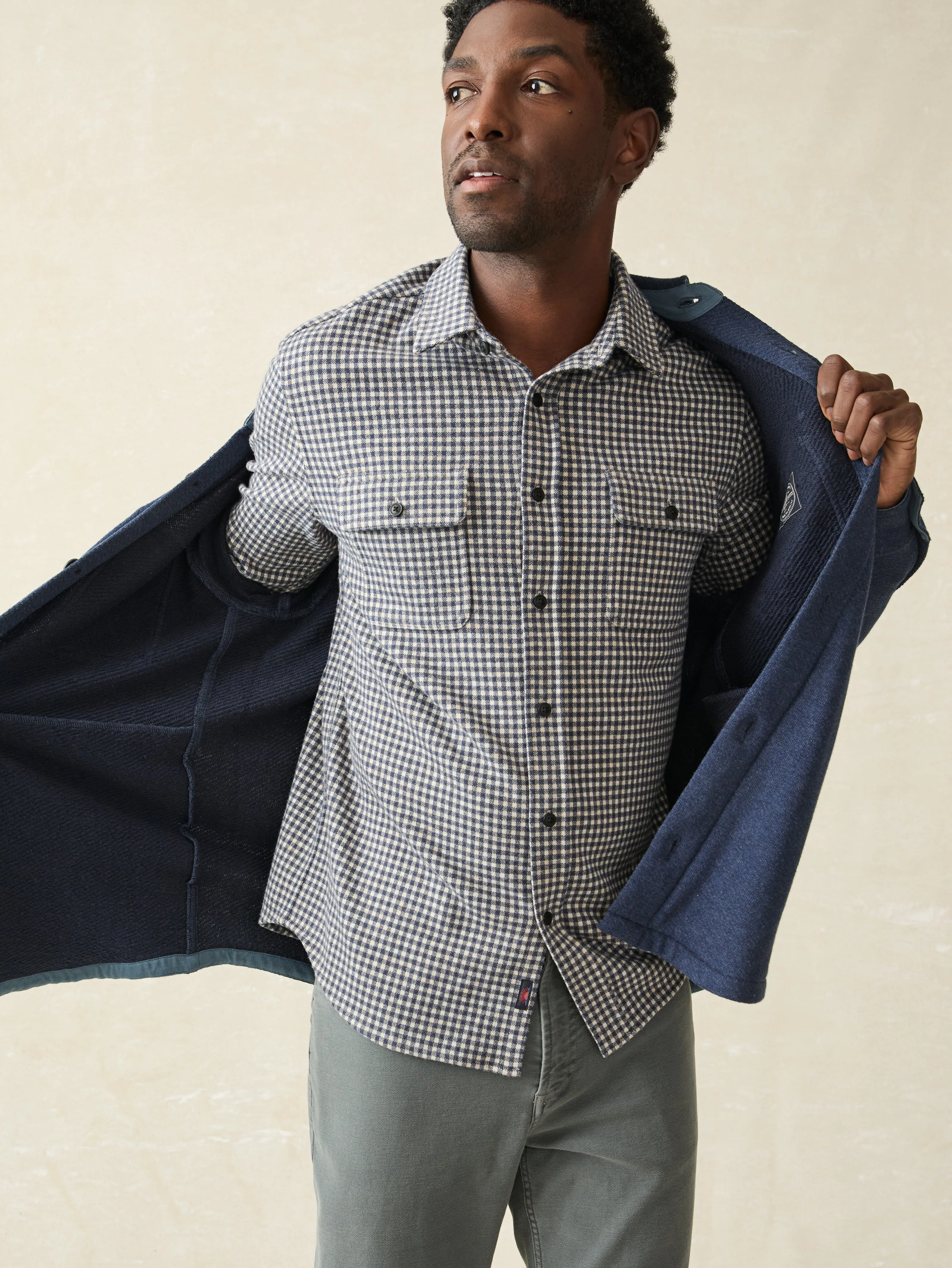 Legend™ Sweater Shirt - Encinitas Gingham sold by Faherty