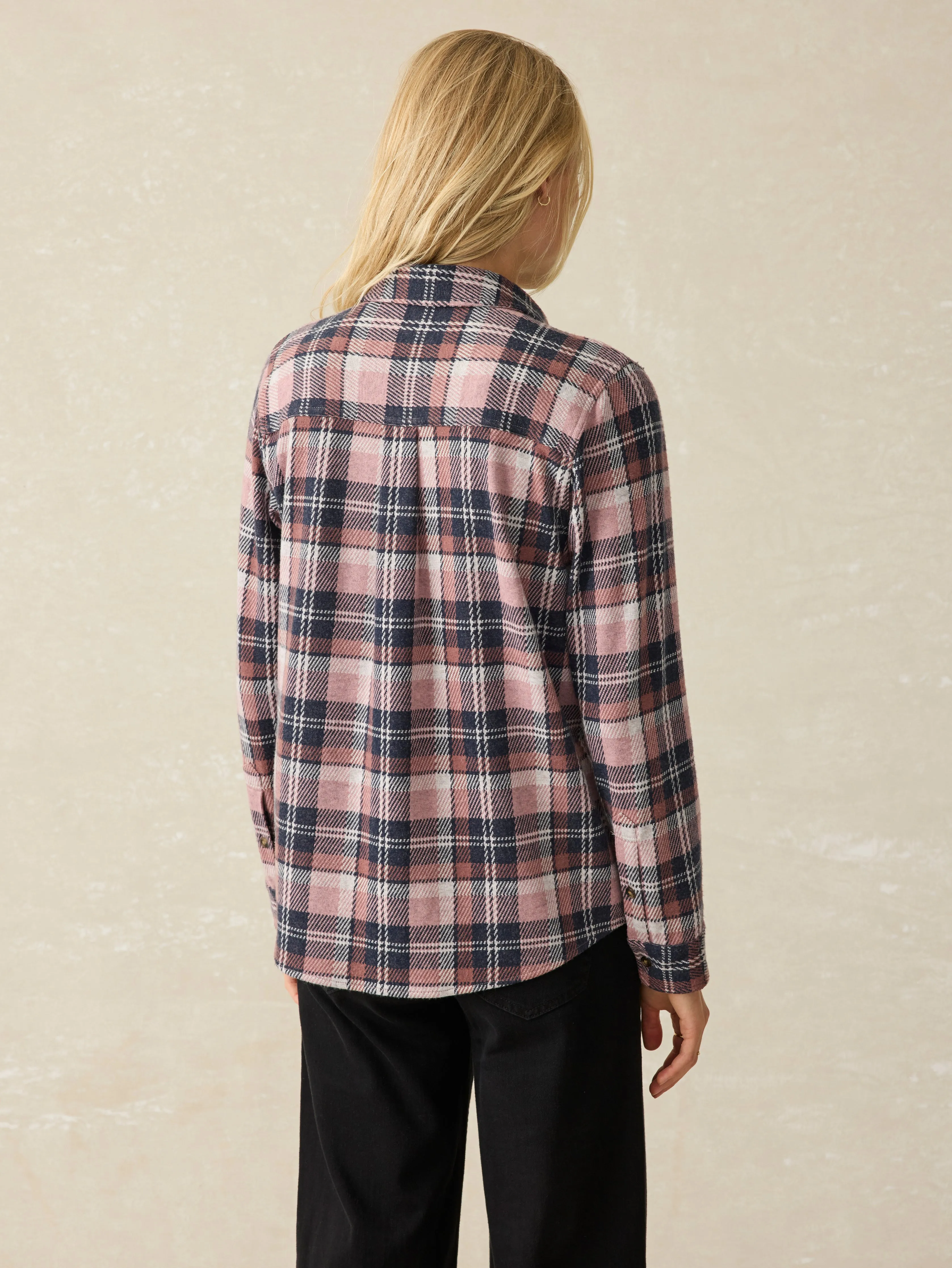 Legend™ Sweater Shirt - Mulberry Blues sold by Faherty product image thumbnail 5