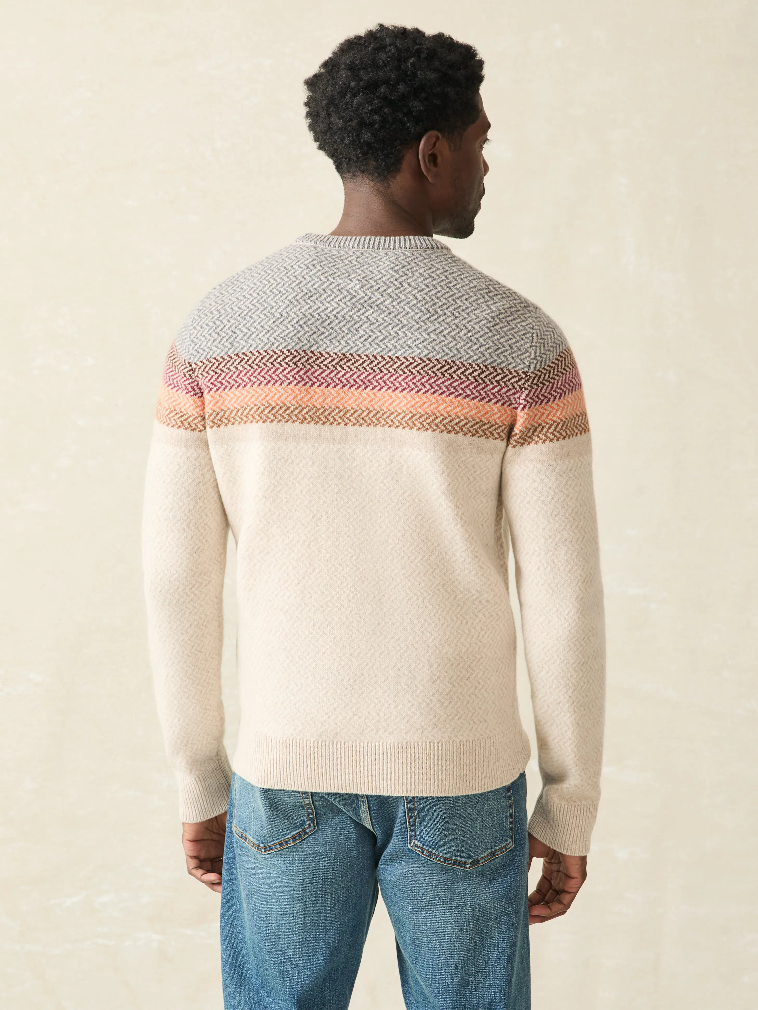 Donegal Ombre Crew - Desert Sunset Ombre sold by Faherty product image thumbnail 5