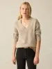 Driftwood Donegal Sweater - Oatcake sold by Faherty