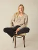 Driftwood Donegal Sweater - Oatcake sold by Faherty