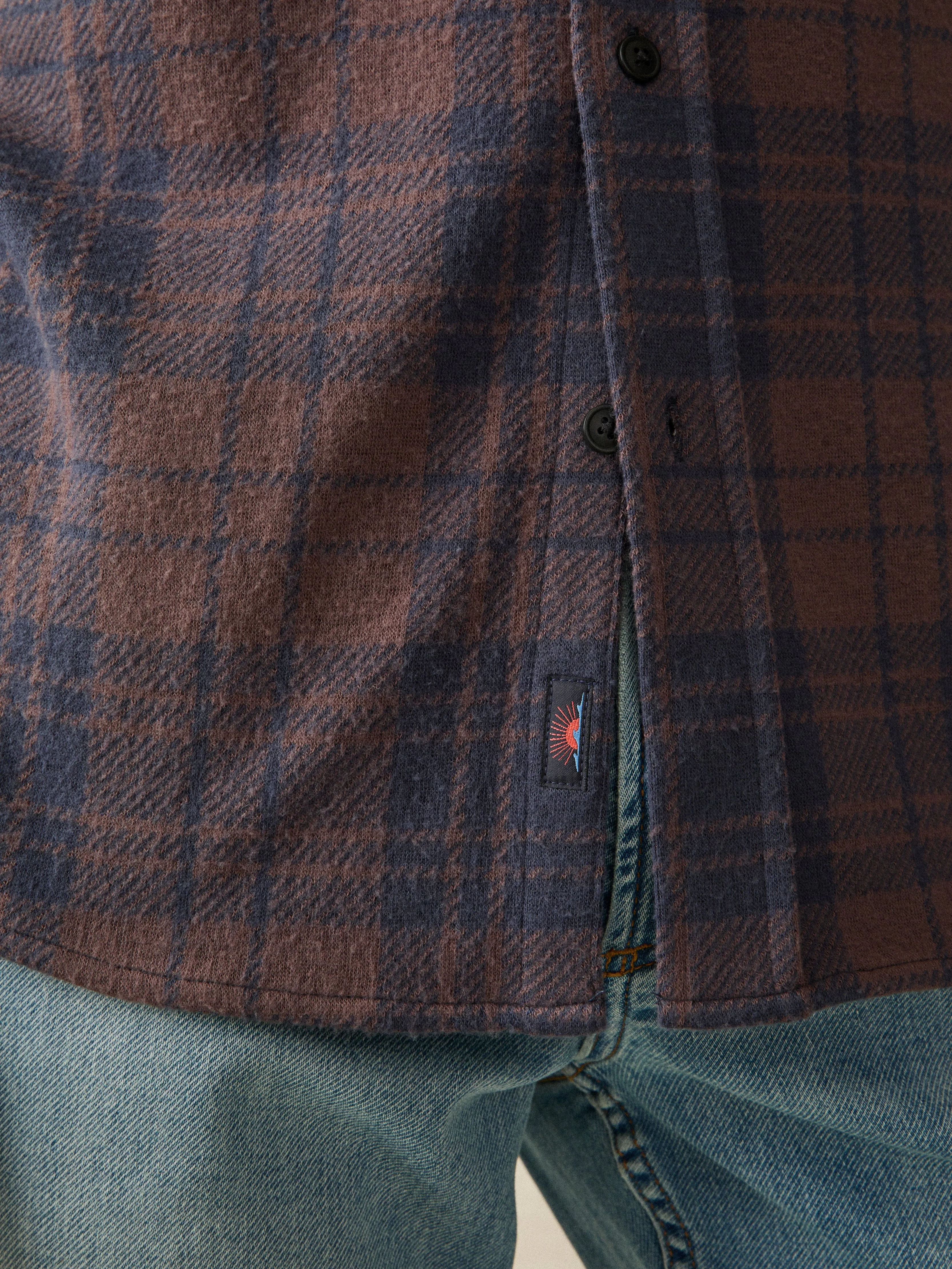 Legend™ Sweater Shirt (Tall) - Blue Mountain Plaid sold by Faherty product image thumbnail 2