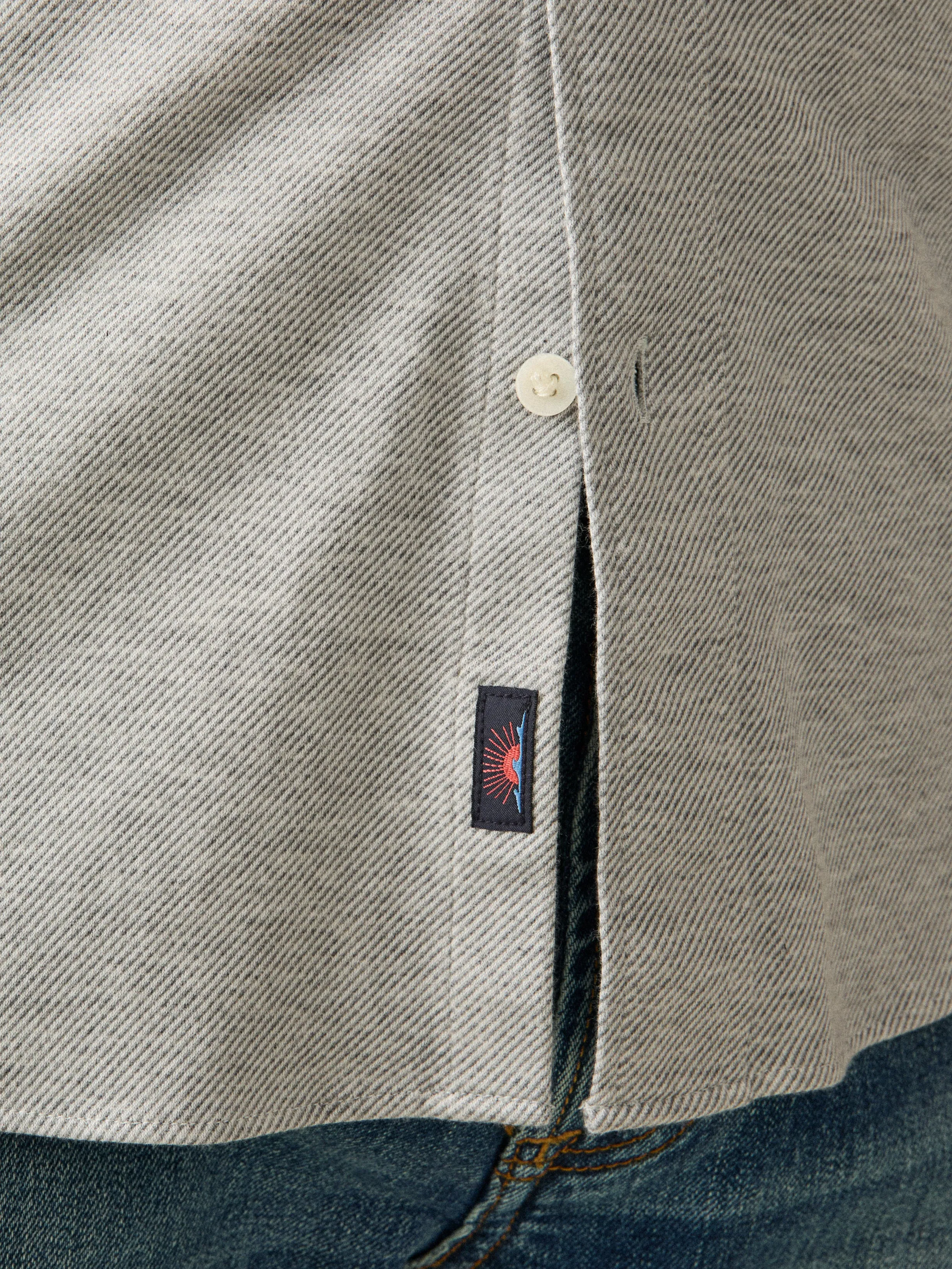 Coastline Knit Shirt - Grey Heather Twill sold by Faherty product image thumbnail 2