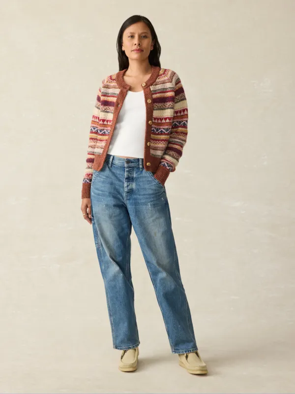 Marley Fairisle Cardigan - Orchard Fairisle sold by Faherty