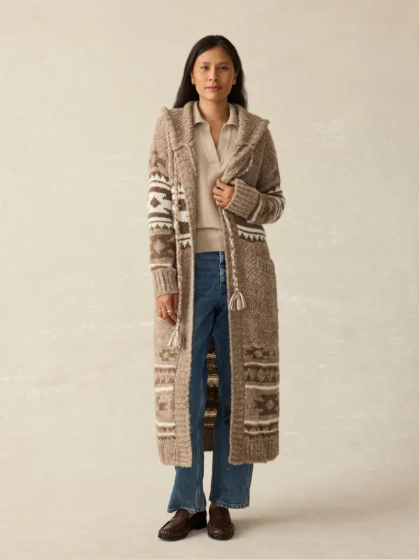 Steven Paul Judd Chahta Hooded Duster - Mocha Chahta sold by Faherty
