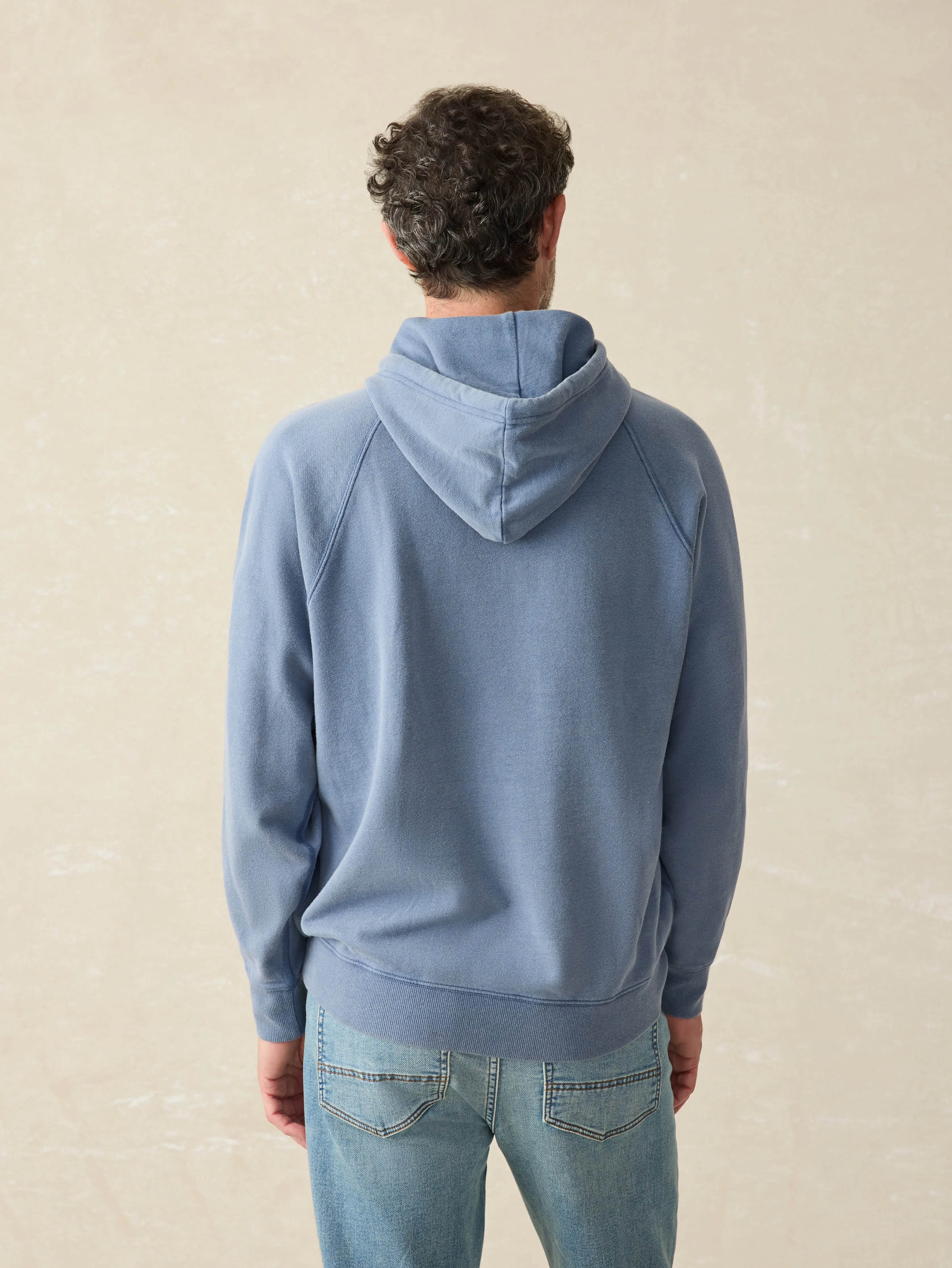 Steven Paul Judd Fleece Hoodie - Mautan Blue sold by Faherty product image thumbnail 5