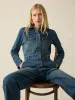 Denim Michelle Jumpsuit - Night Lagoon Wash sold by Faherty