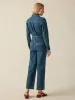 Denim Michelle Jumpsuit - Night Lagoon Wash sold by Faherty