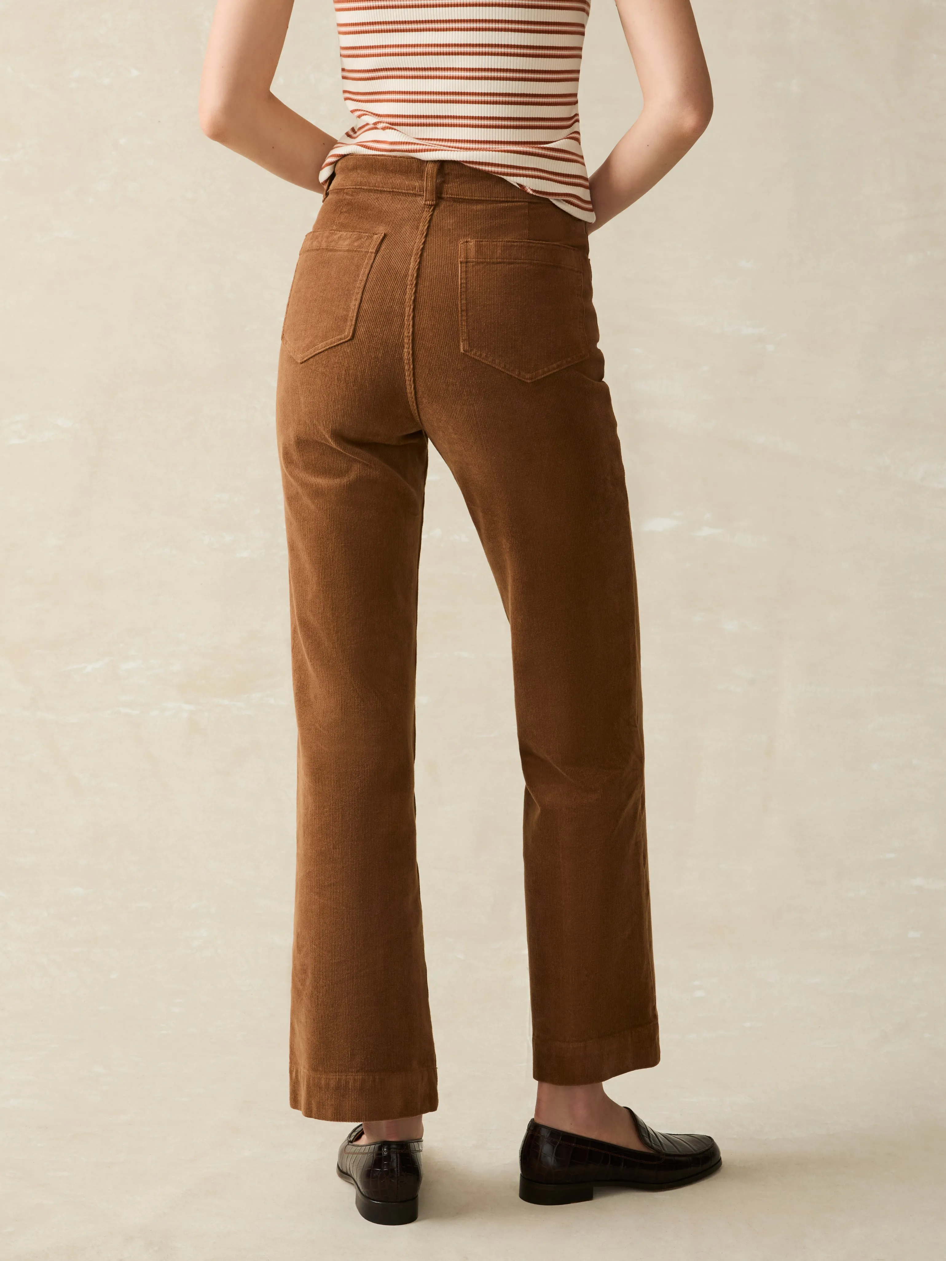 Softstretch Cord Patch Pocket Pant - Cord Brown sold by Faherty product image thumbnail 5
