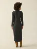 Legend™ Sweater Maxi Dress - Heathered Black Twill sold by Faherty