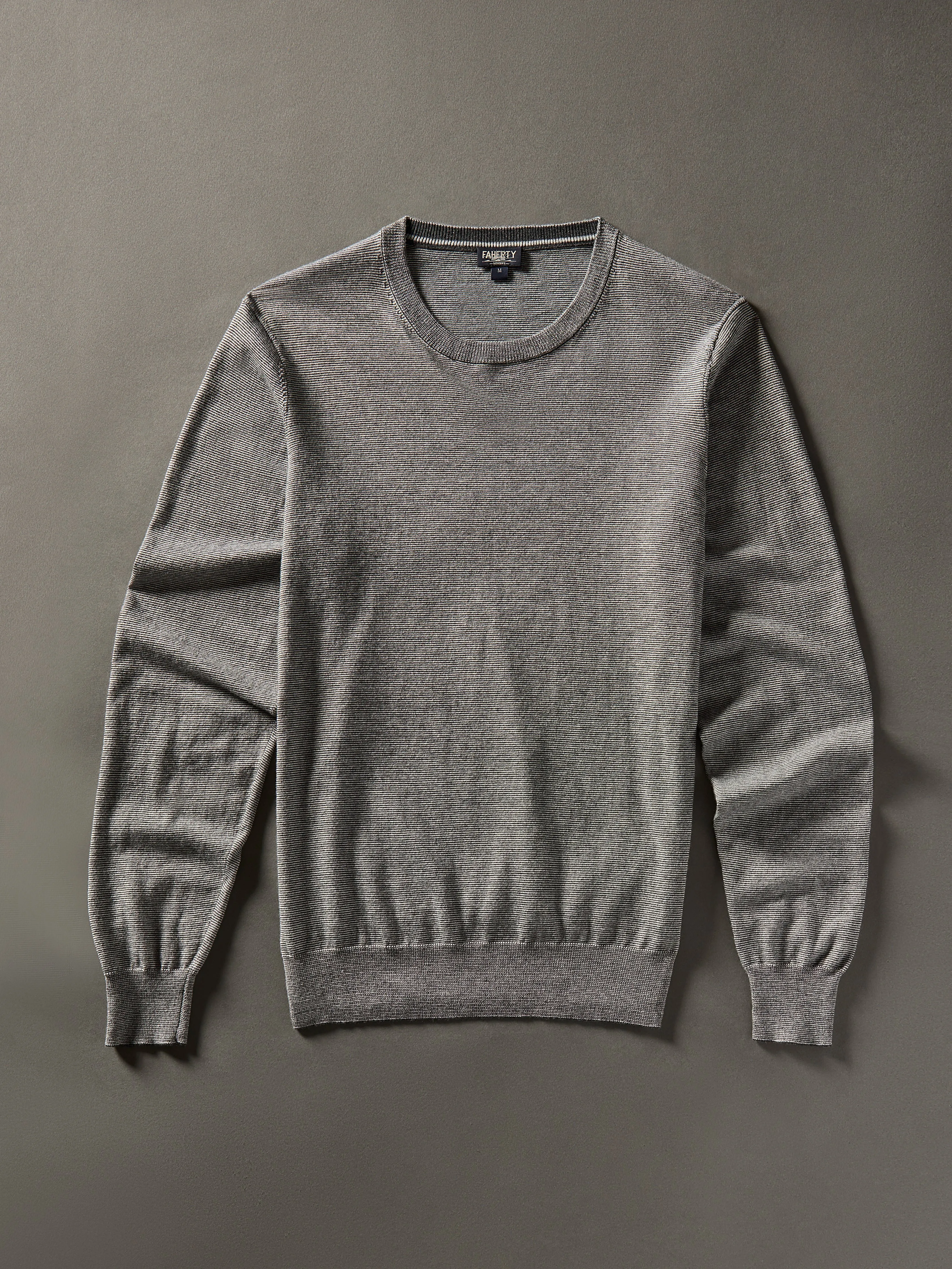 Movement™ Crewneck Sweater - Ivory Ash Feeder sold by Faherty product image thumbnail 4