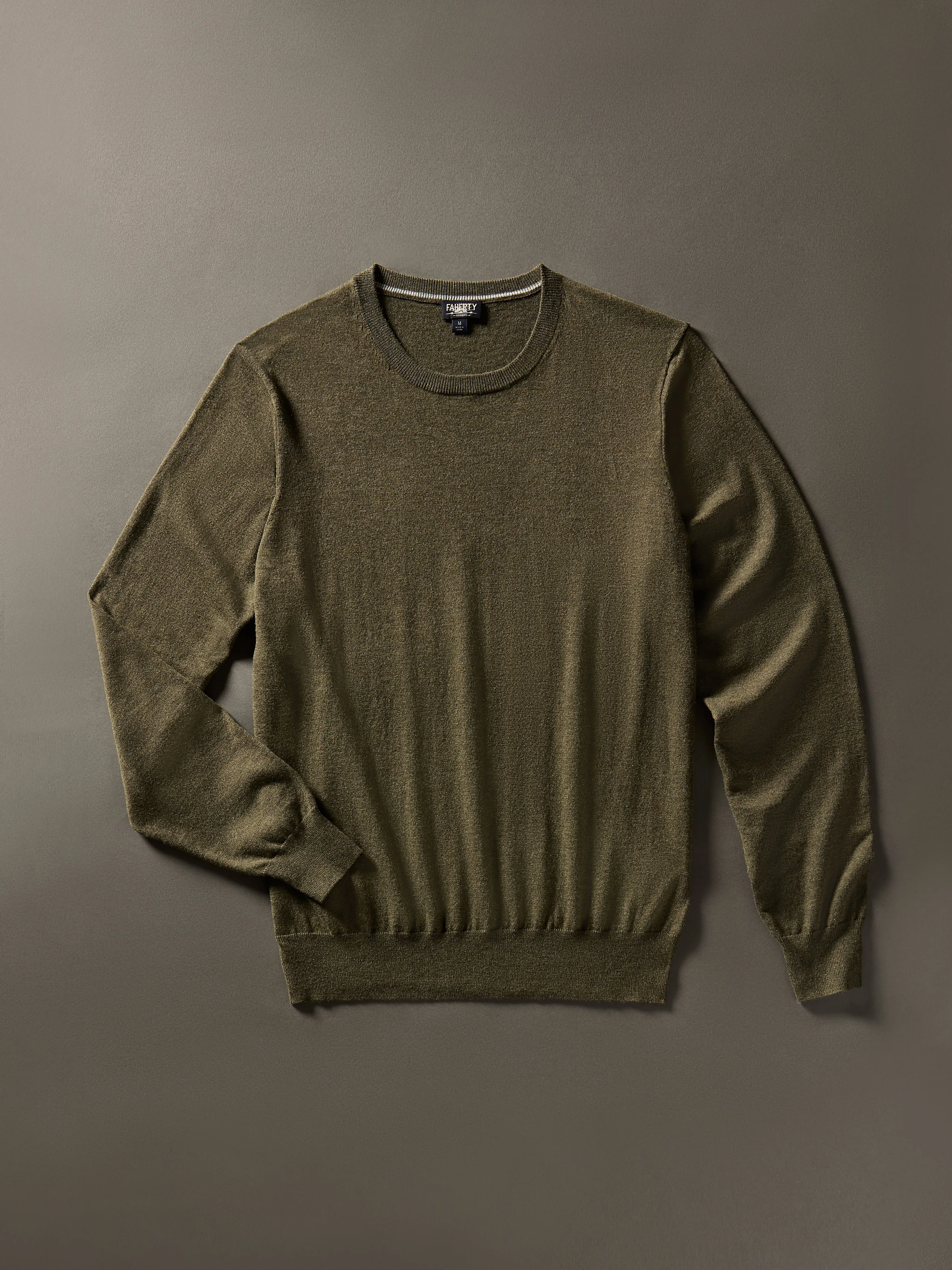 Movement™ Crewneck Sweater - Olive Ridge Heather sold by Faherty product image thumbnail 2
