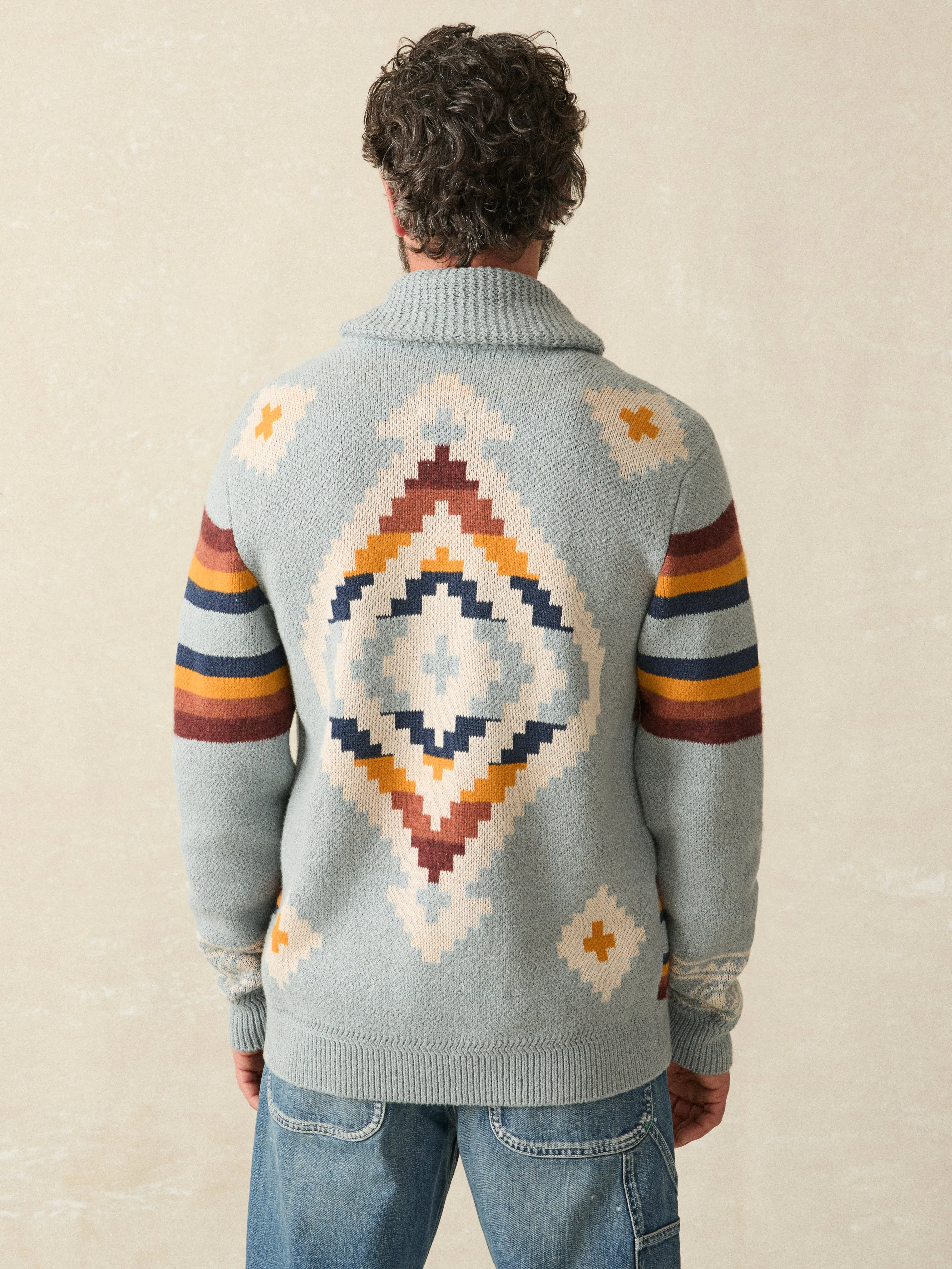 Steven Paul Judd Cardigan Sweater - Mountain River Ombre sold by Faherty product image thumbnail 2