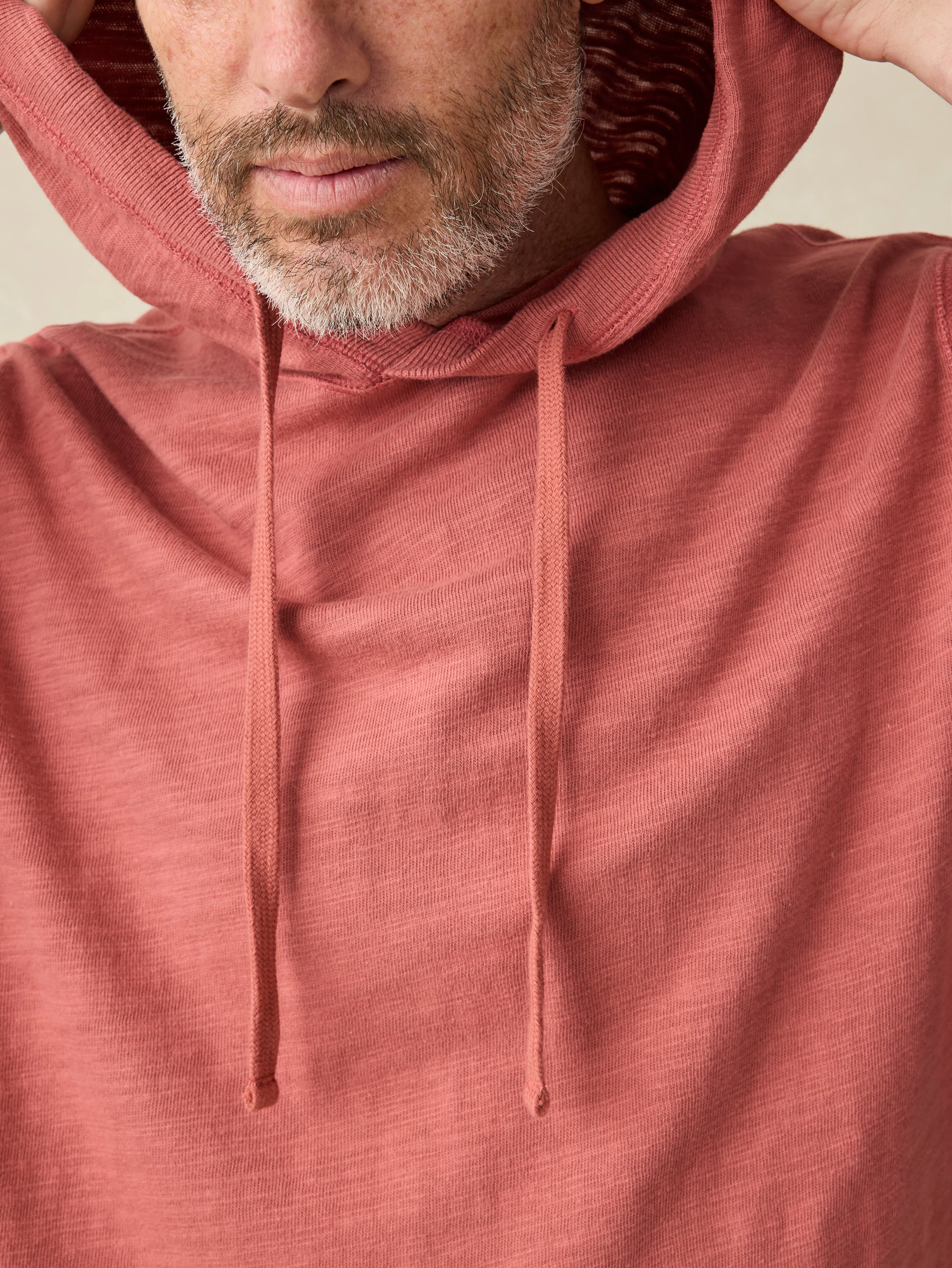 Sunwashed Slub Hoodie - Fall Red sold by Faherty product image thumbnail 2