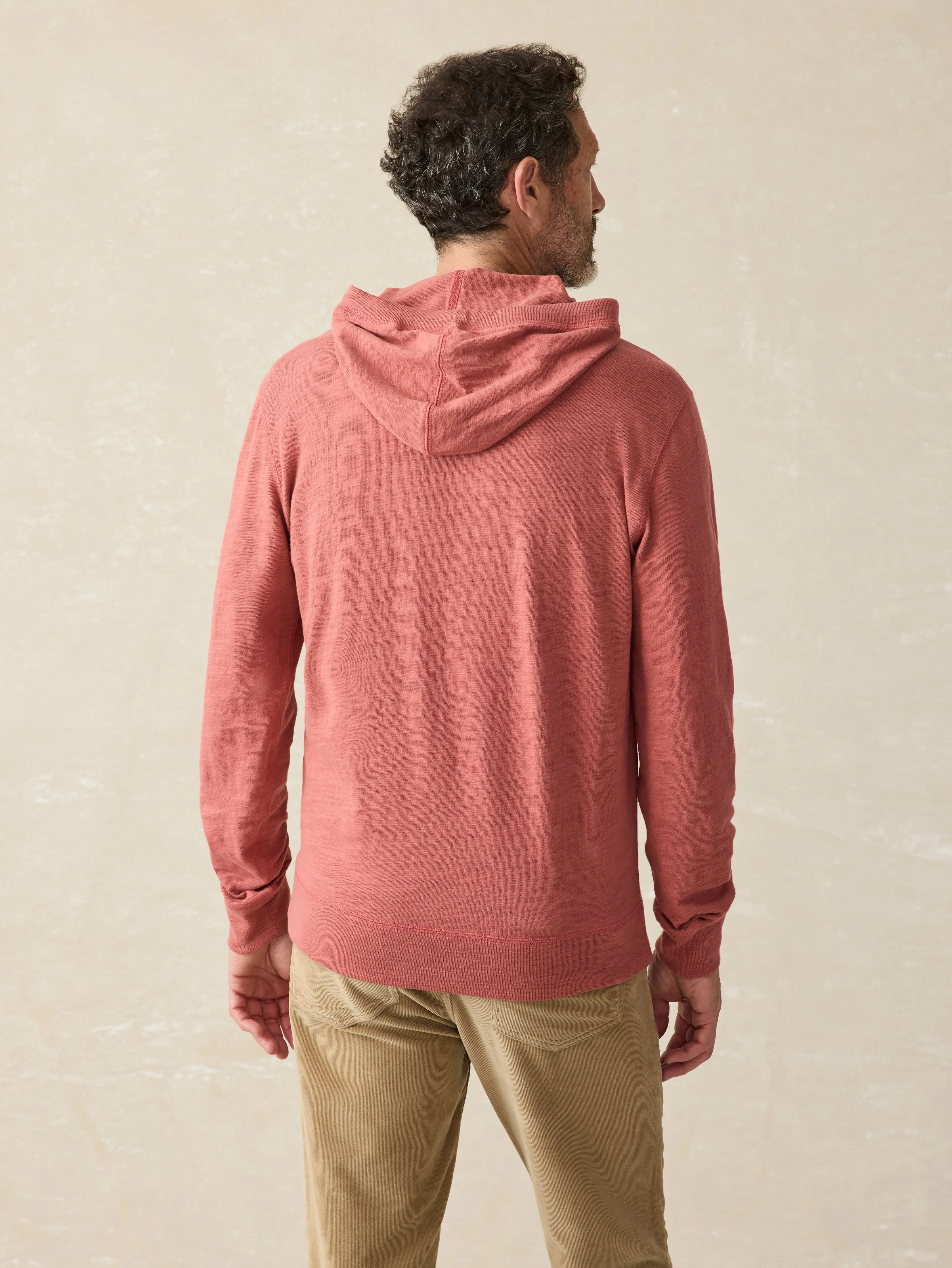 Sunwashed Slub Hoodie (Tall) - Fall Red sold by Faherty product image thumbnail 5