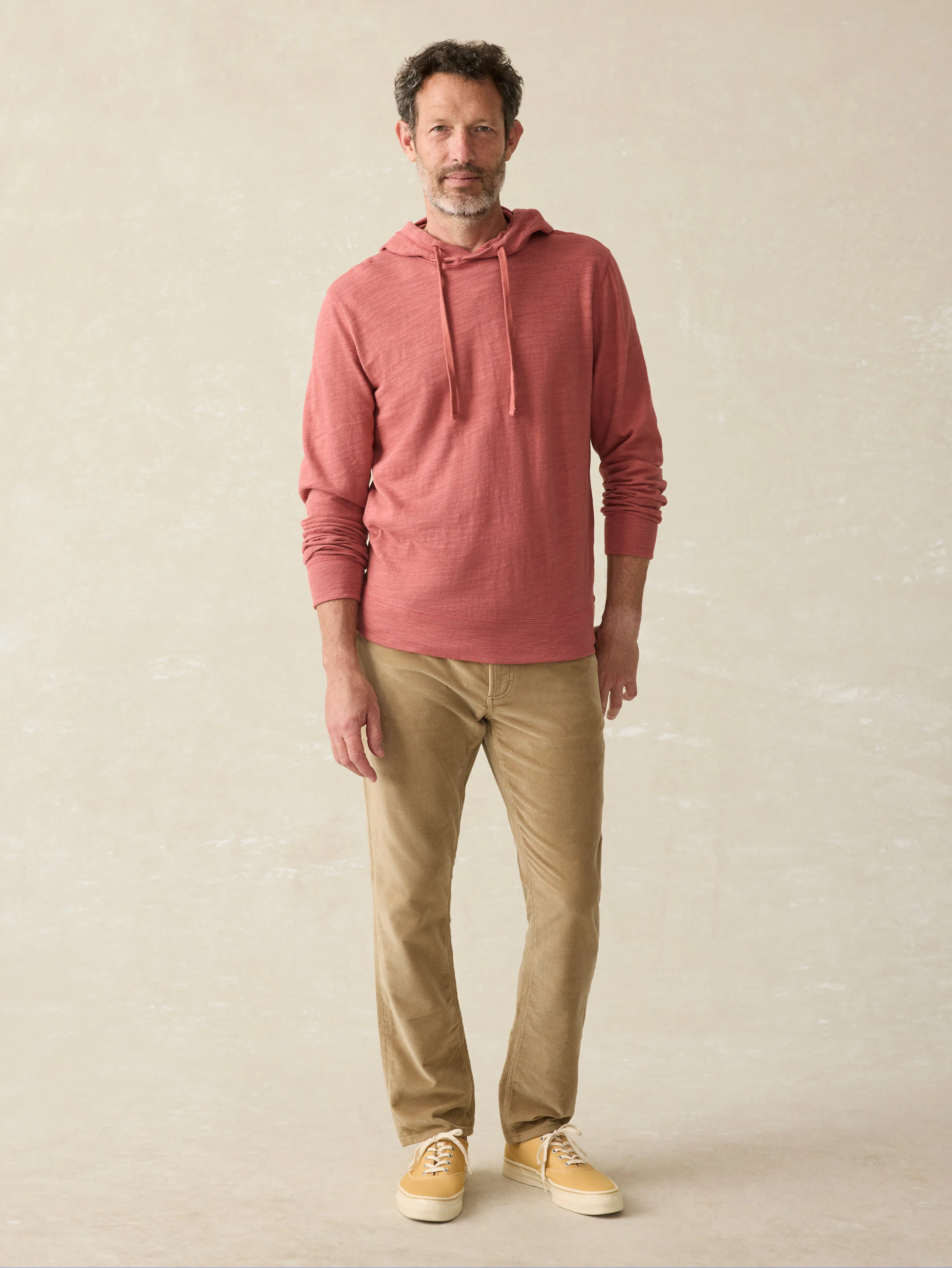 Sunwashed Slub Hoodie (Tall) - Fall Red sold by Faherty product image thumbnail 4