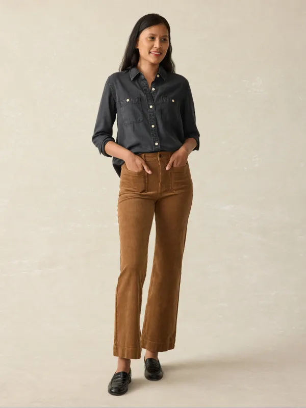Tried & True Chambray Shirt - Durango Black sold by Faherty
