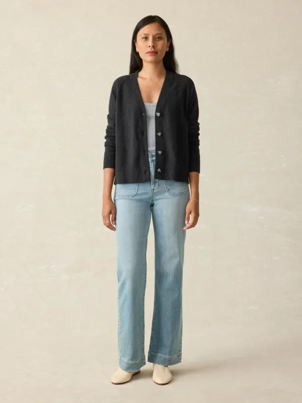 Jackson Cardigan - Ash Heather sold by Faherty