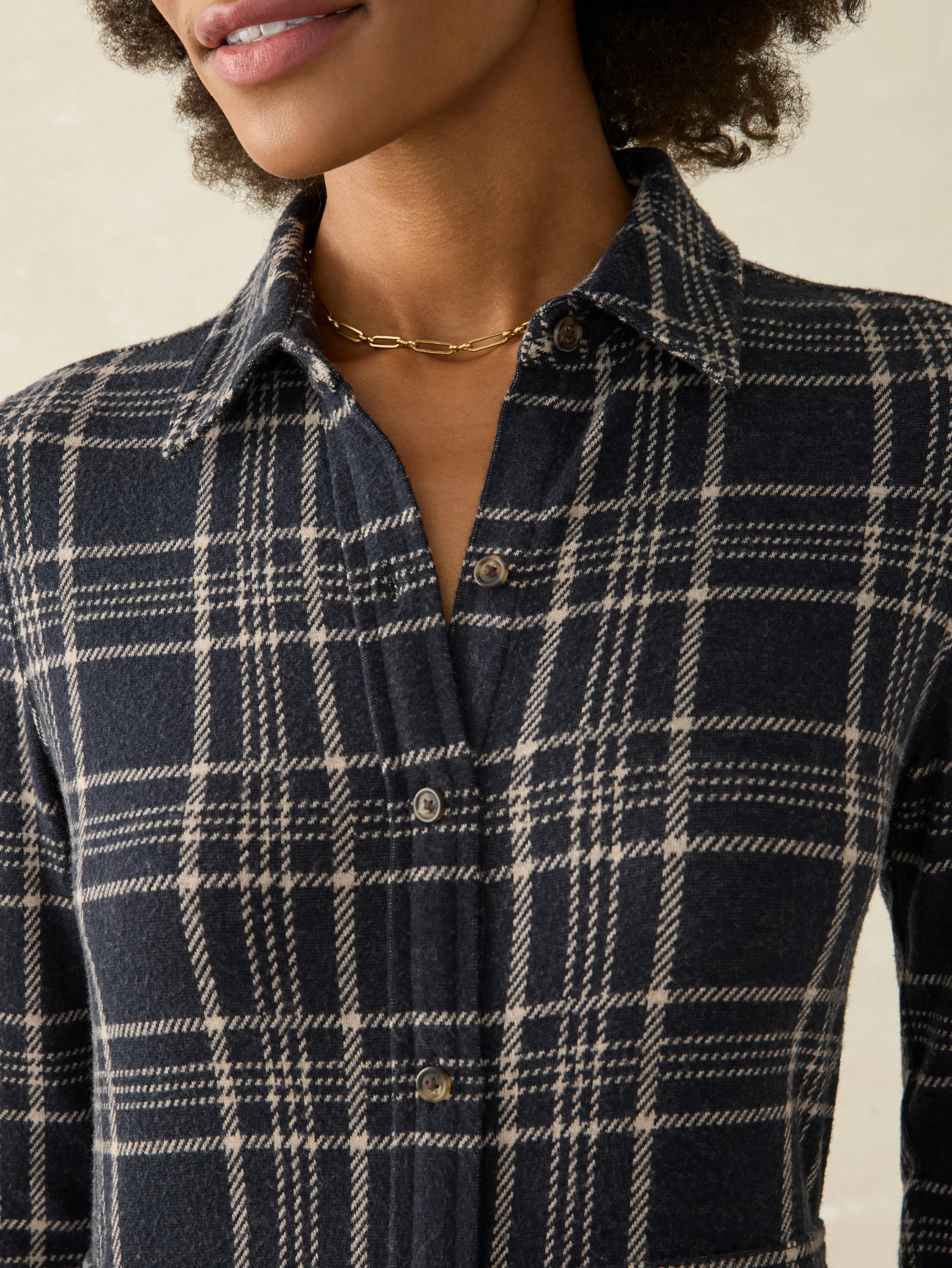 Legend™ Sweater Maxi Dress - Dakota Plaid sold by Faherty product image thumbnail 4