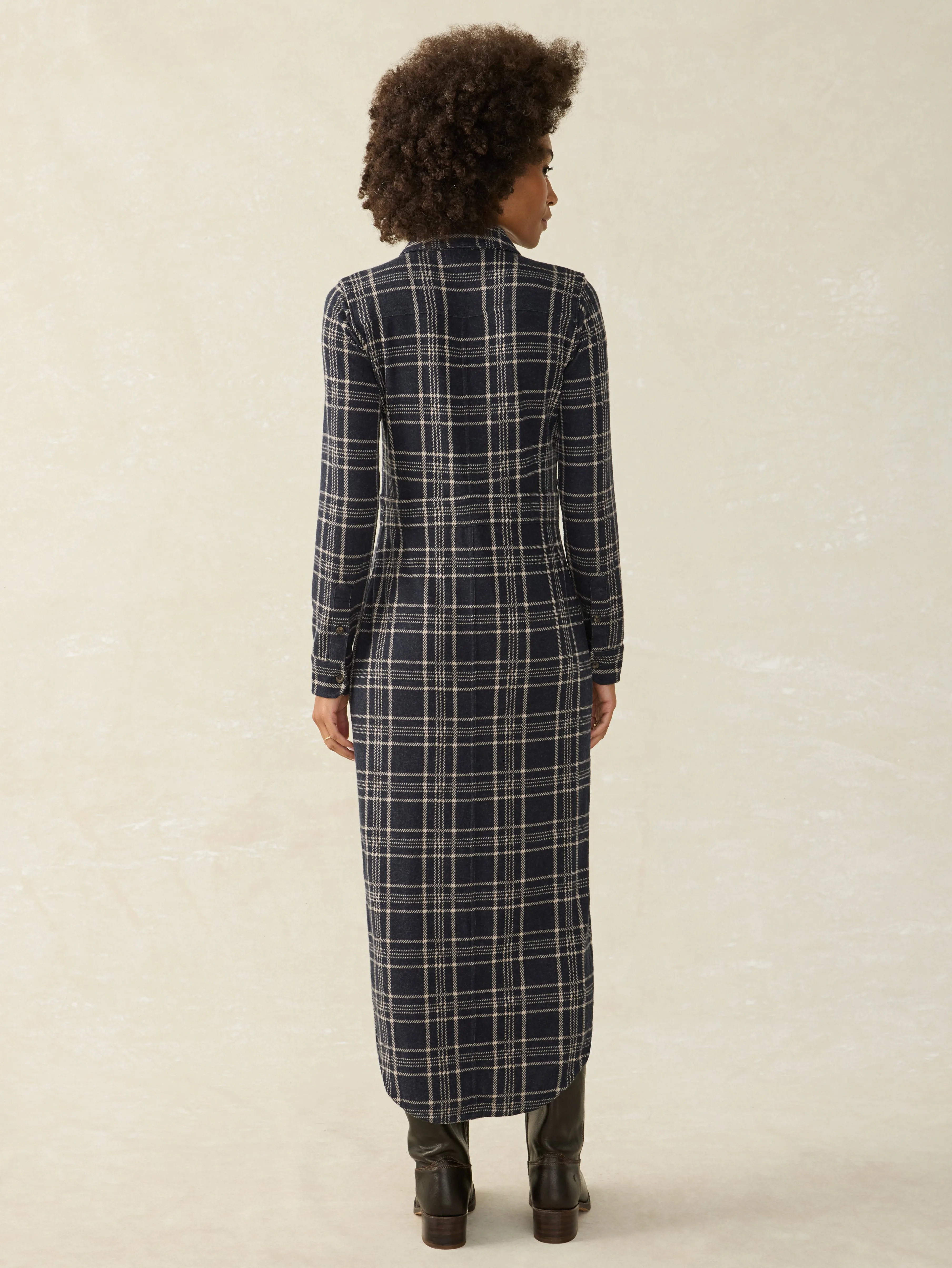 Legend™ Sweater Maxi Dress - Dakota Plaid sold by Faherty product image thumbnail 5