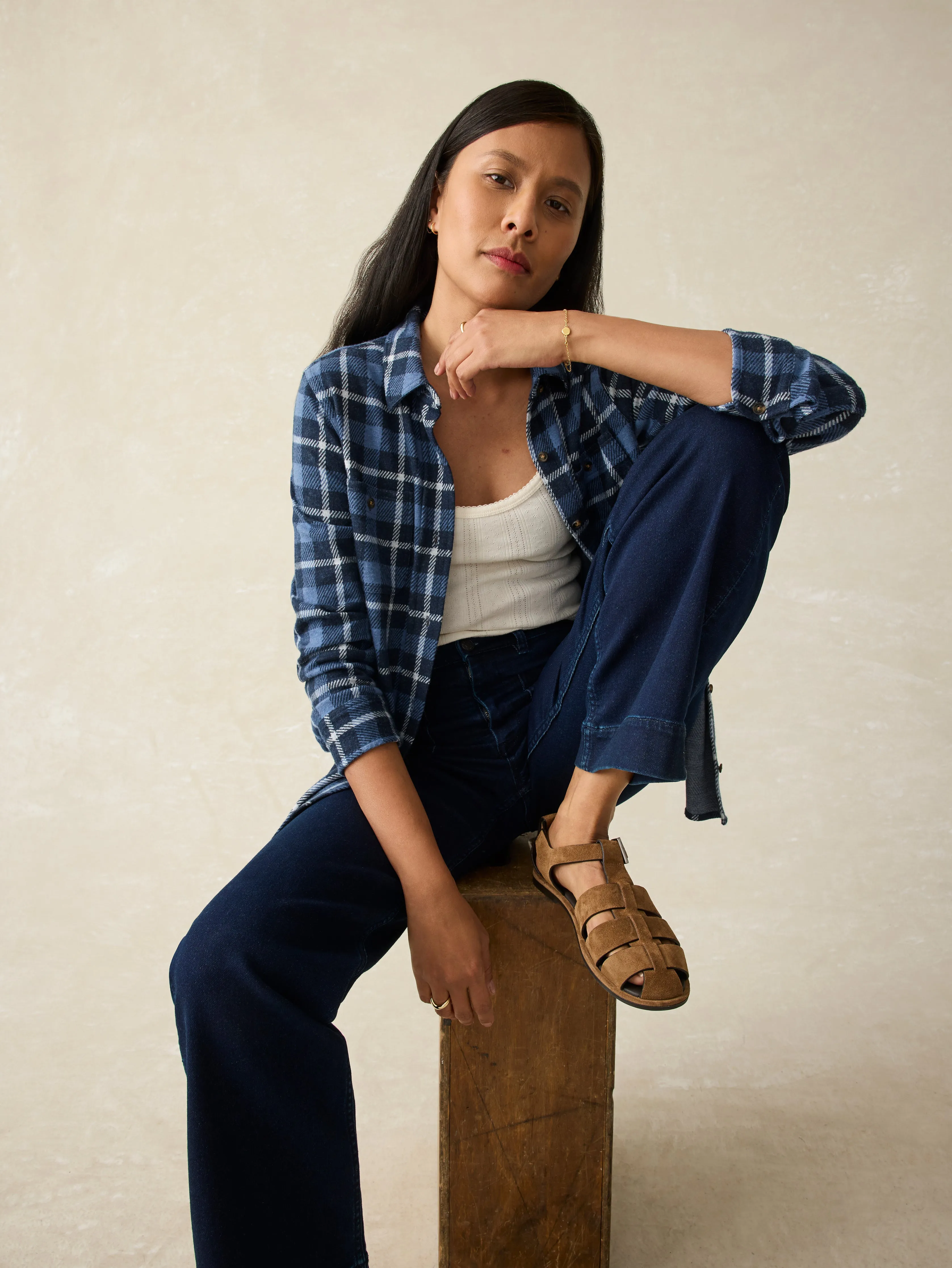 Legend™ Sweater Shirt - Blue Winds sold by Faherty product image thumbnail 4