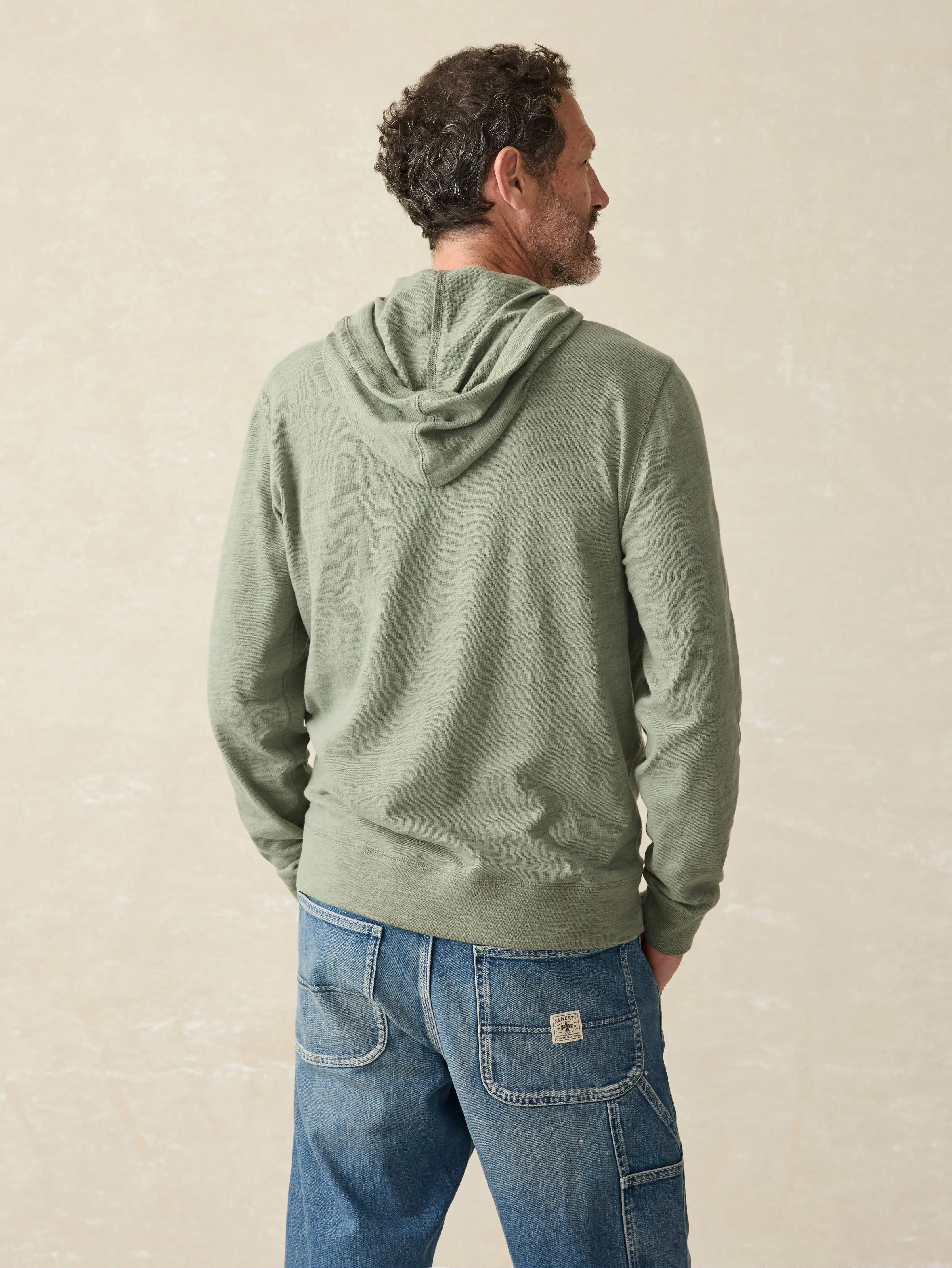 Sunwashed Slub Hoodie - Clover Creek sold by Faherty product image thumbnail 5
