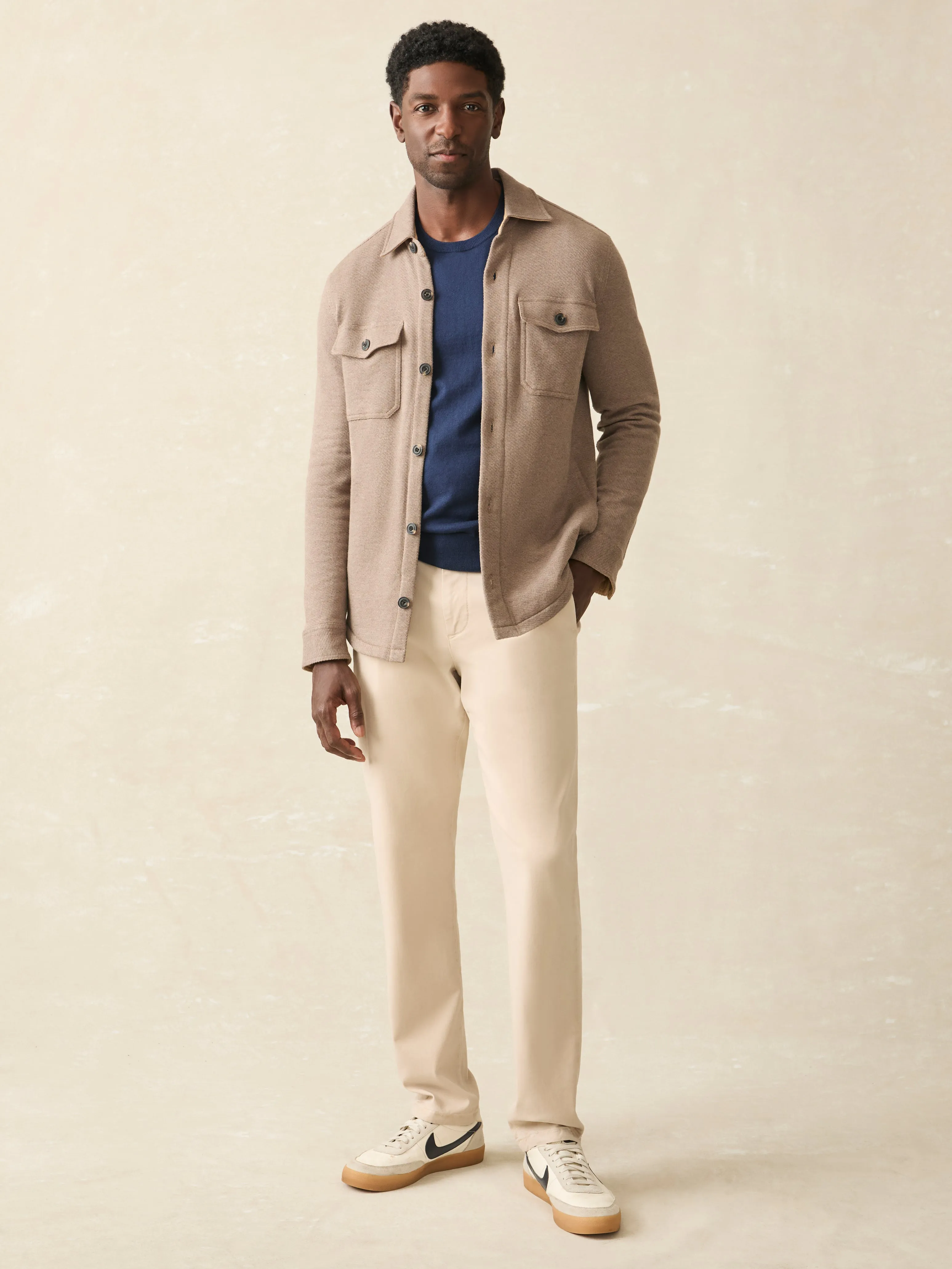 Inlet Knit CPO - Walnut Melange sold by Faherty product image thumbnail 4